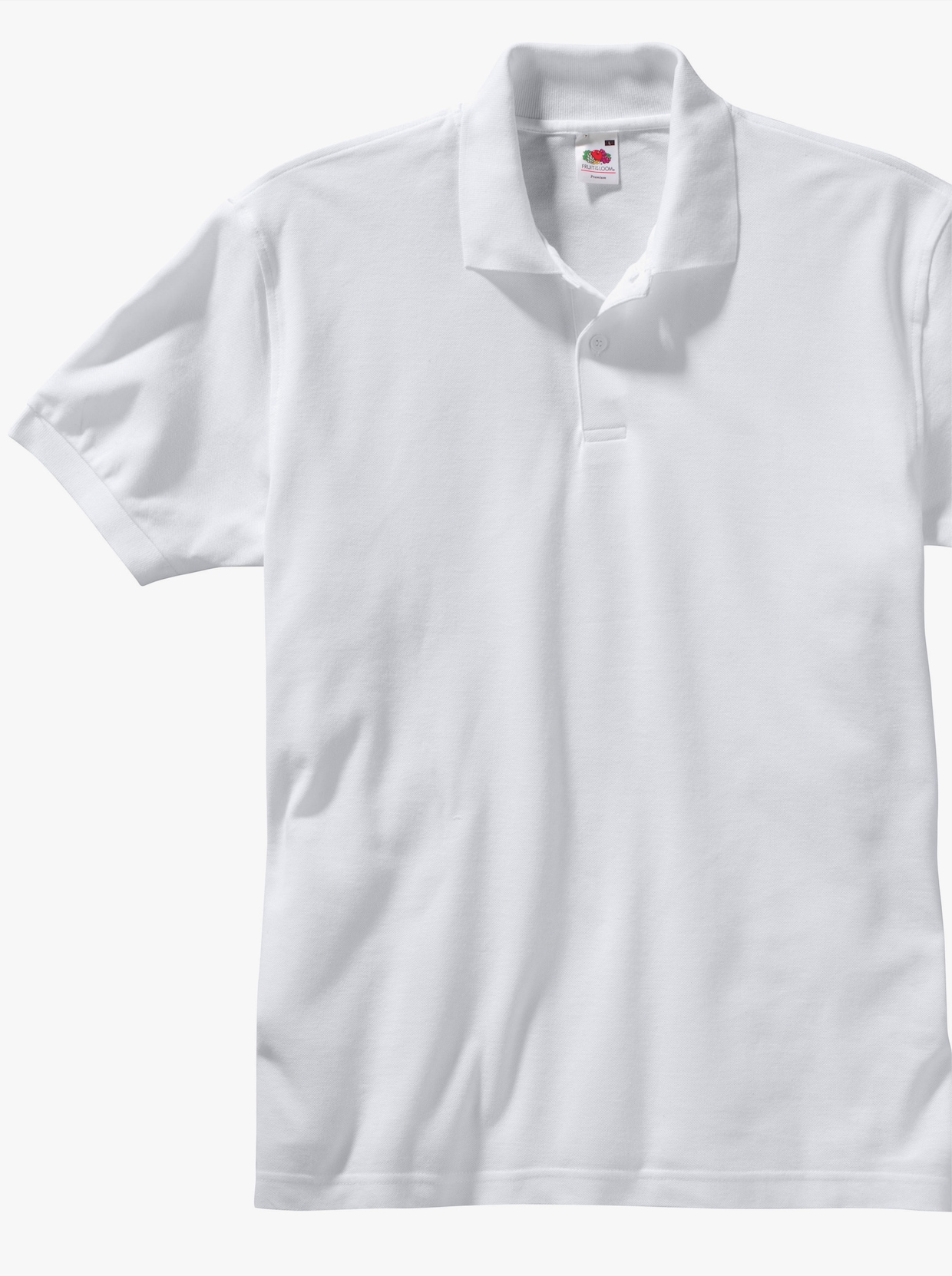 Fruit of the Loom Poloshirt - weiss