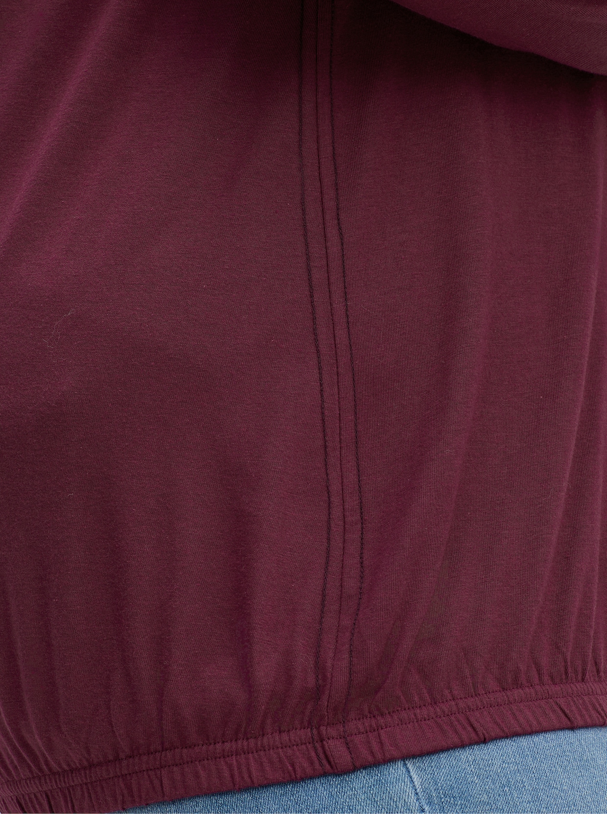 sheego Shirt - bordeaux-burgund