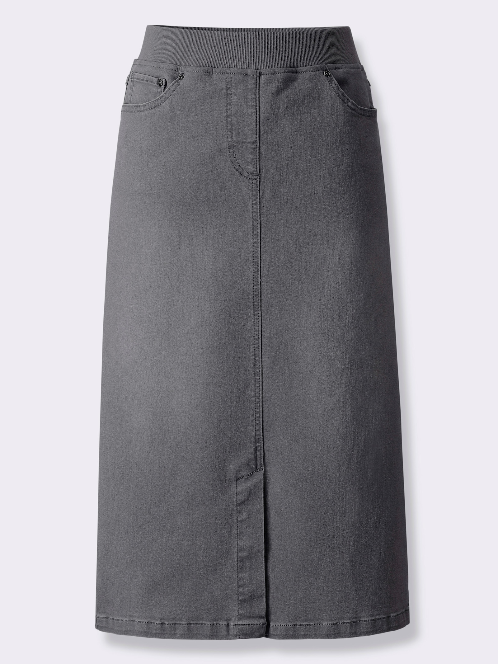 Jeansrock in Schlupfform - grey-denim