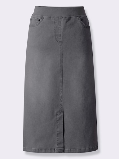 Jeansrock - grey-denim