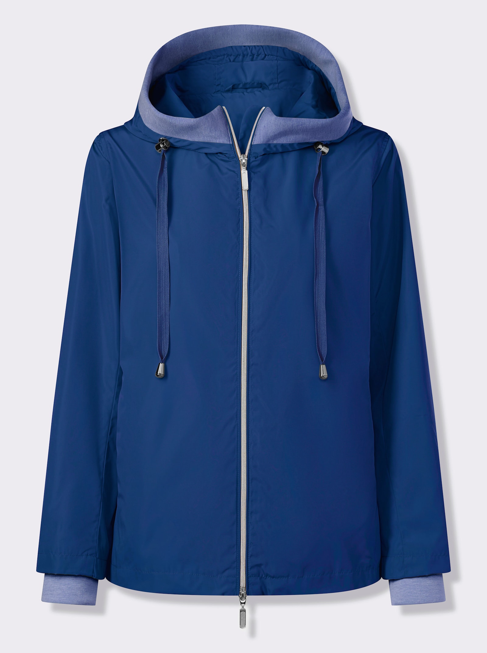 heine Vrijetijdsjack met capuchon - jeansblauw