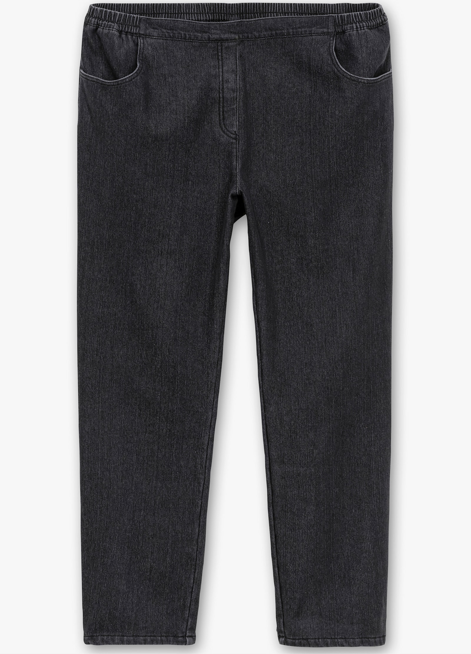 Thermojeans mit Fleece-Futter - black-denim