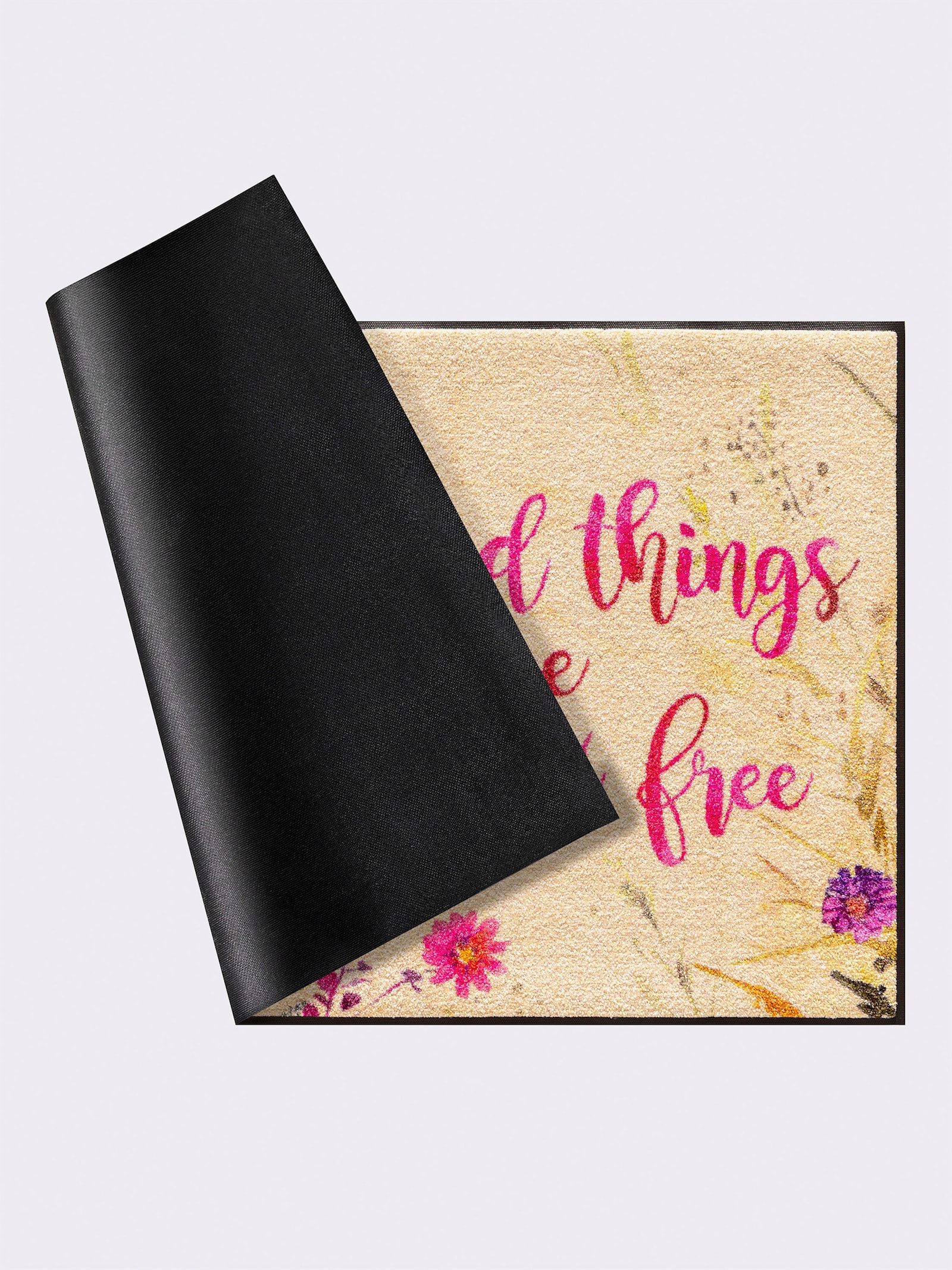 wash+dry by Kleen-Tex Paillasson - rose à motifs