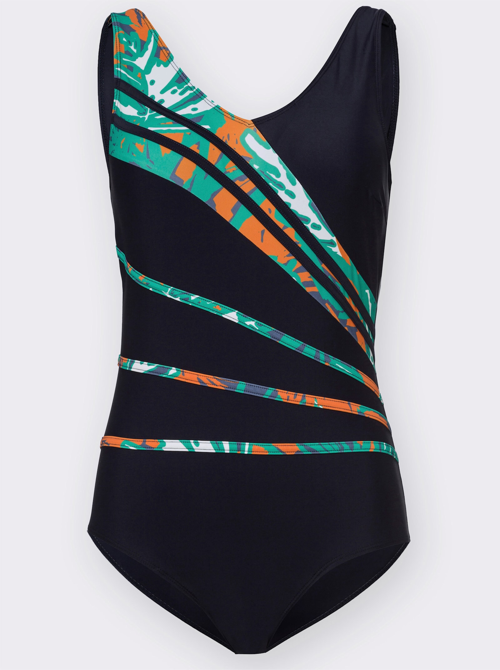 Badeanzug mit formenden Softcups - marine