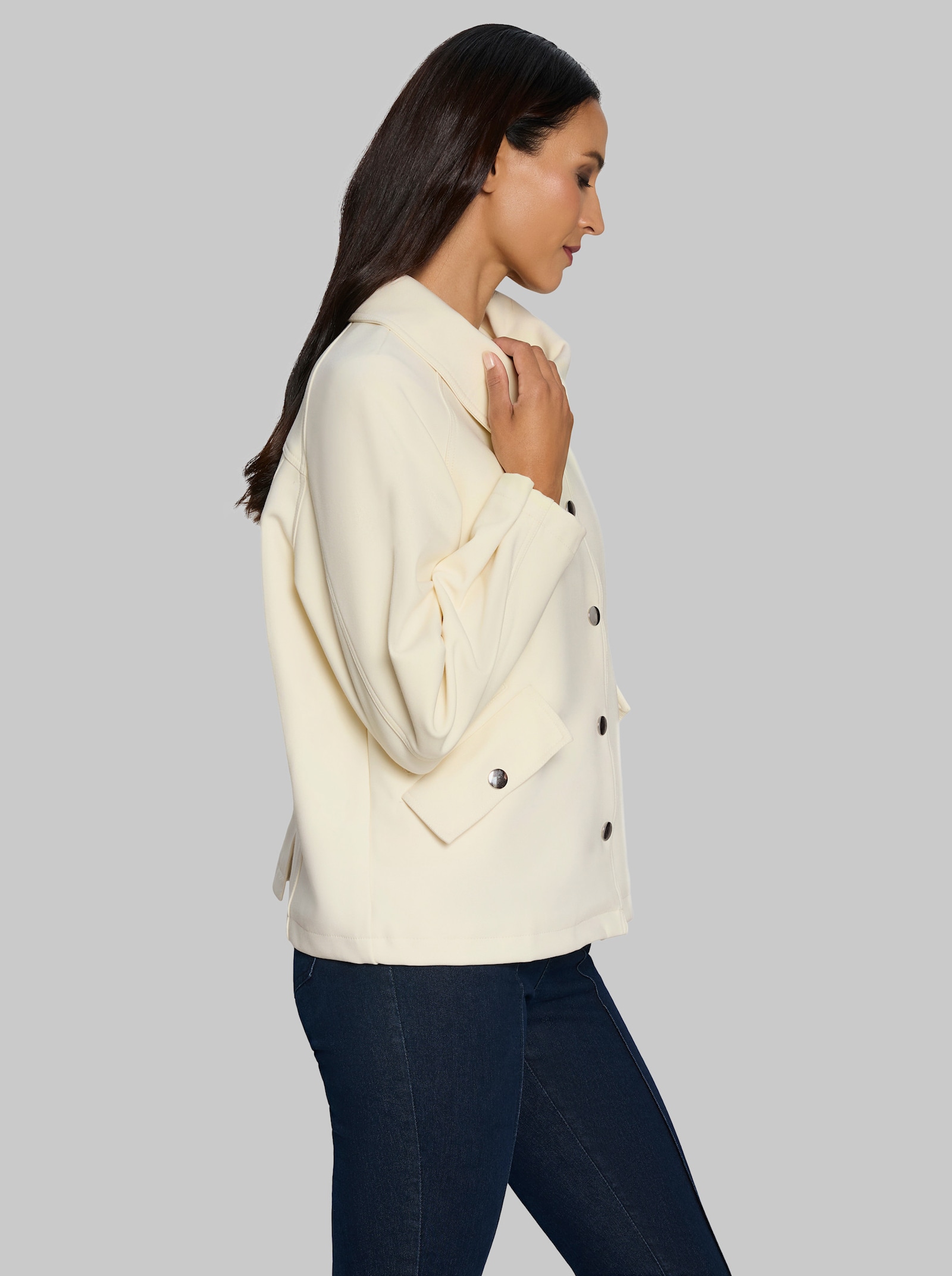 heine Übergangsjacke mit Umlegekragen - champagner