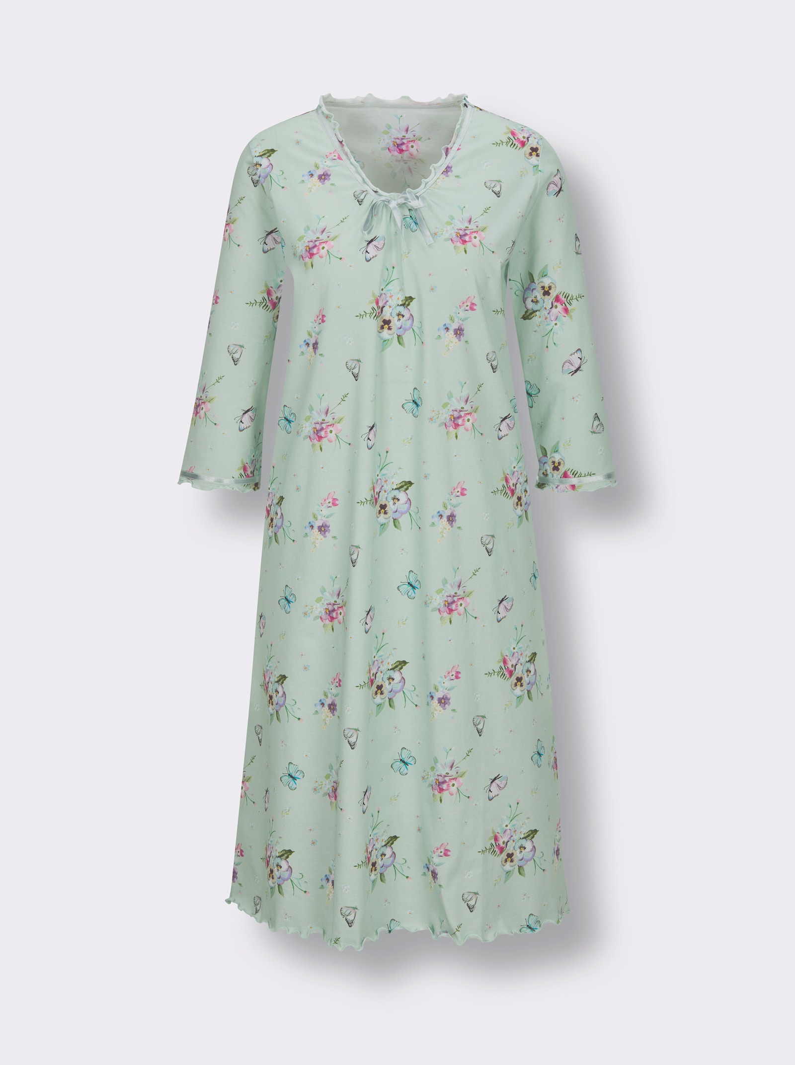 wäschepur Nachthemd - zartmint-bedruckt