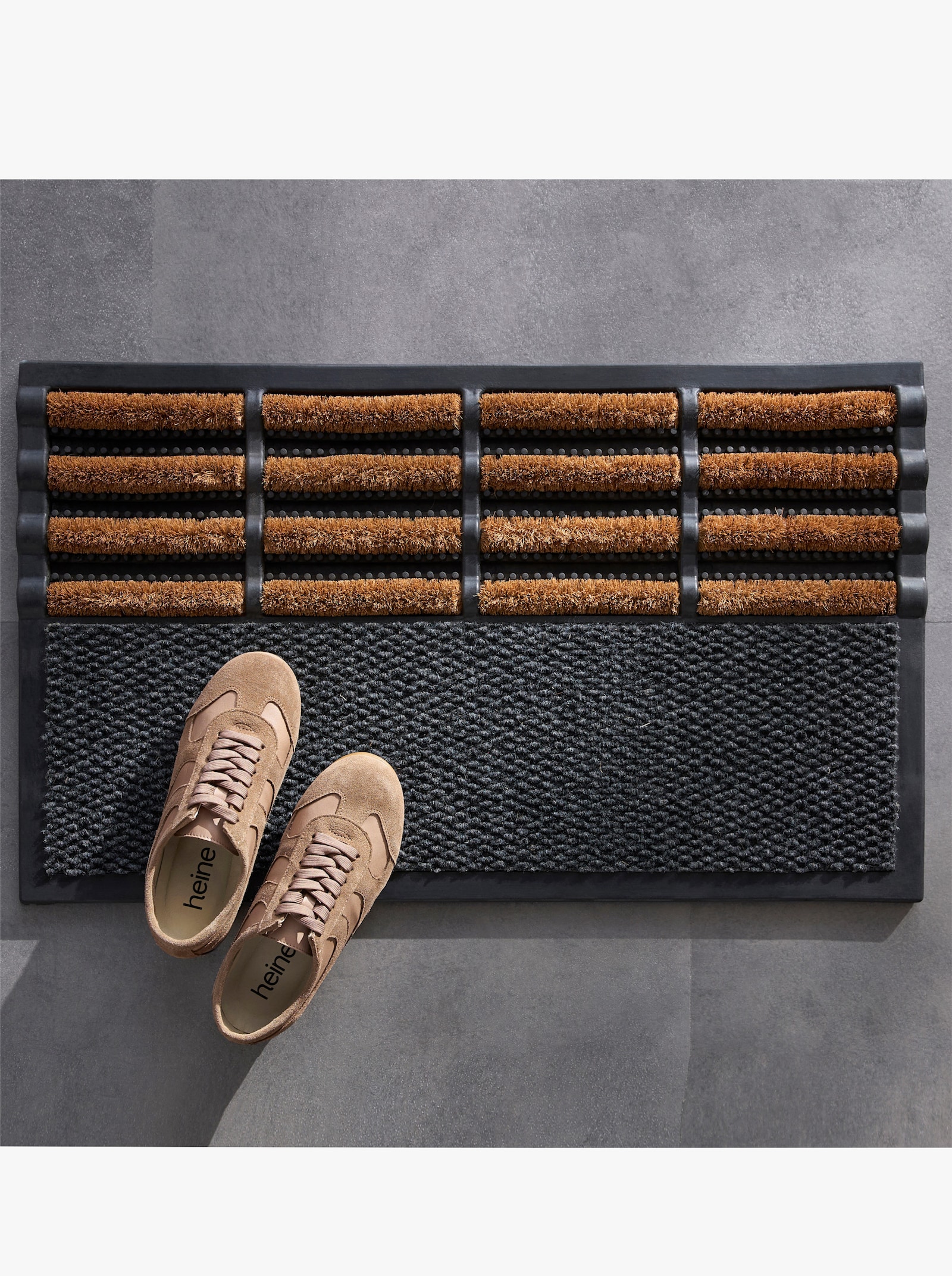 heine home Fußmatte - schwarz-braun