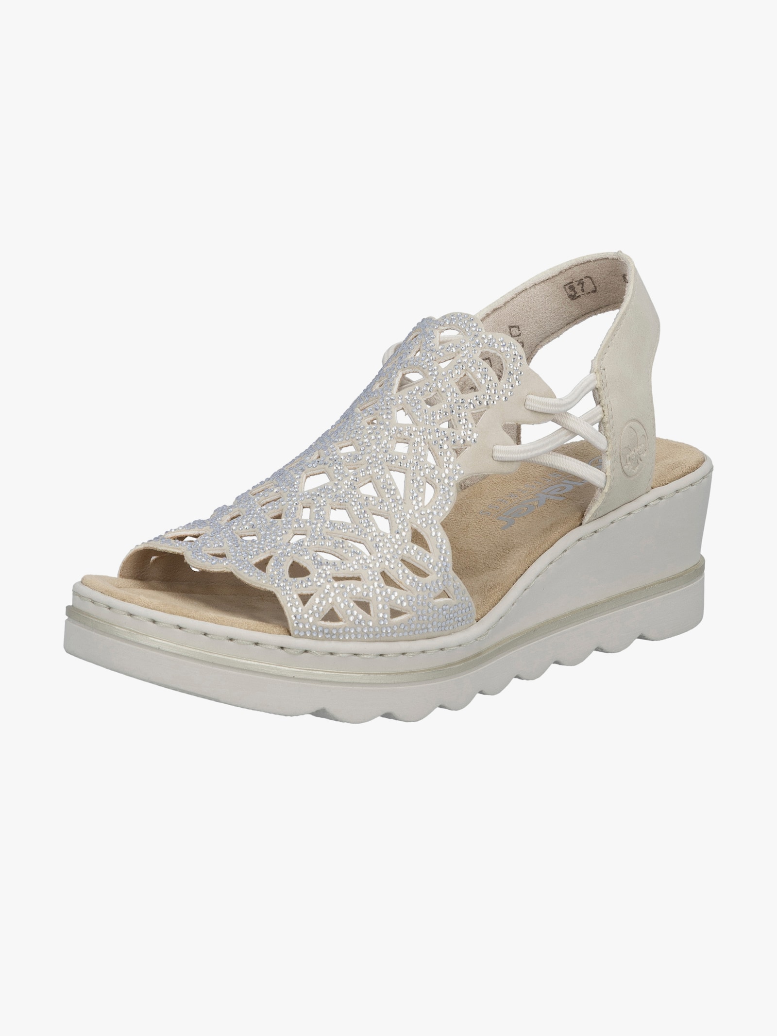 Rieker Sandalette mit Polsterung - ecru
