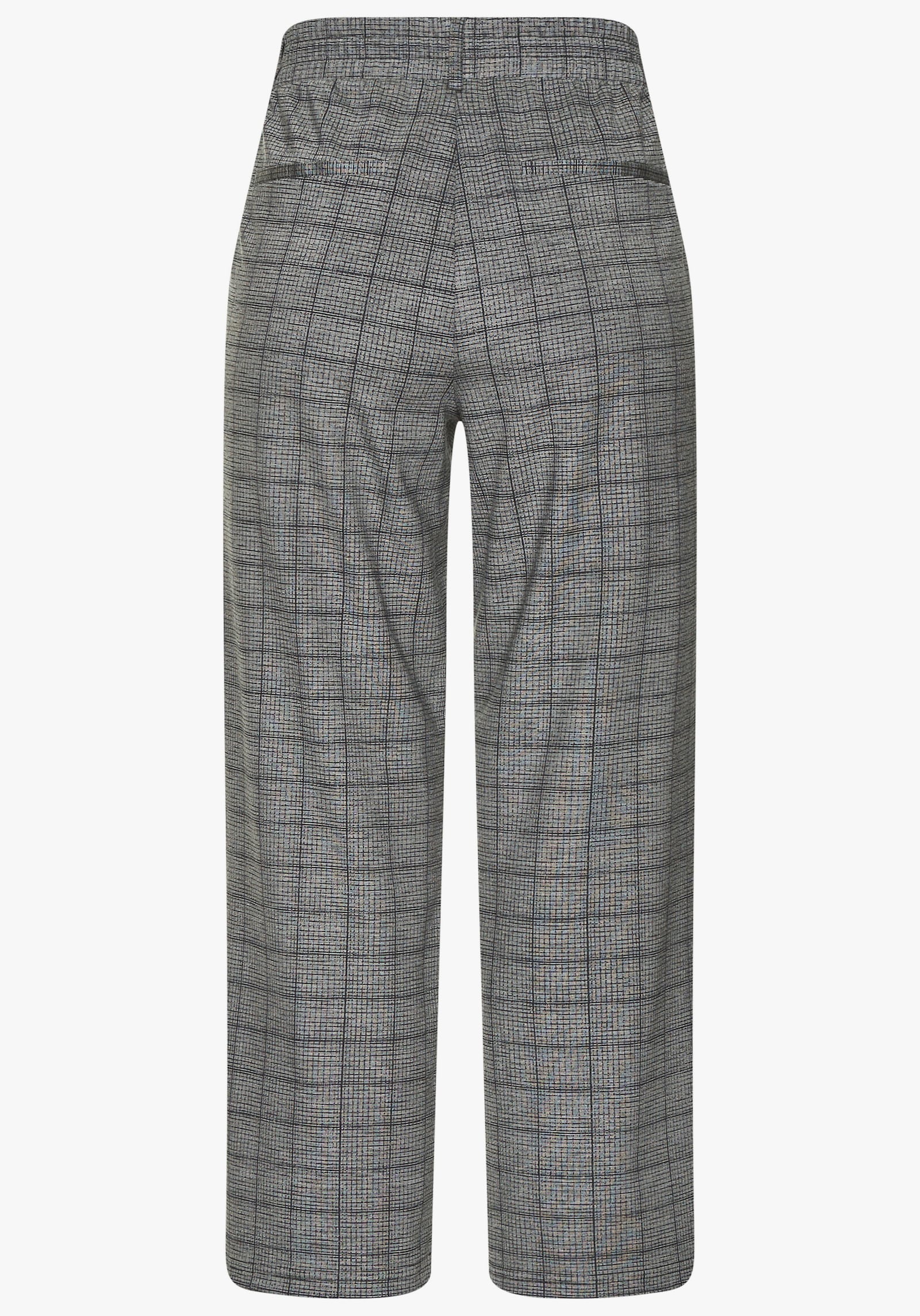 LASCANA Pantalon large - gris à carreaux