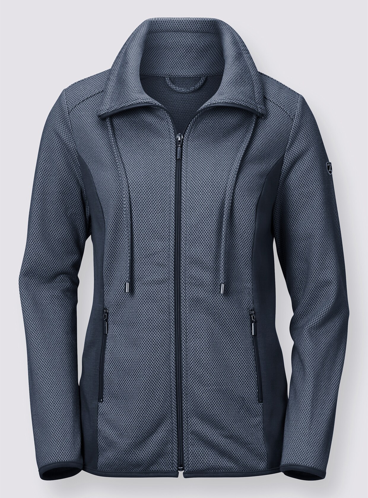 Fleecejacke - bleu-gemustert