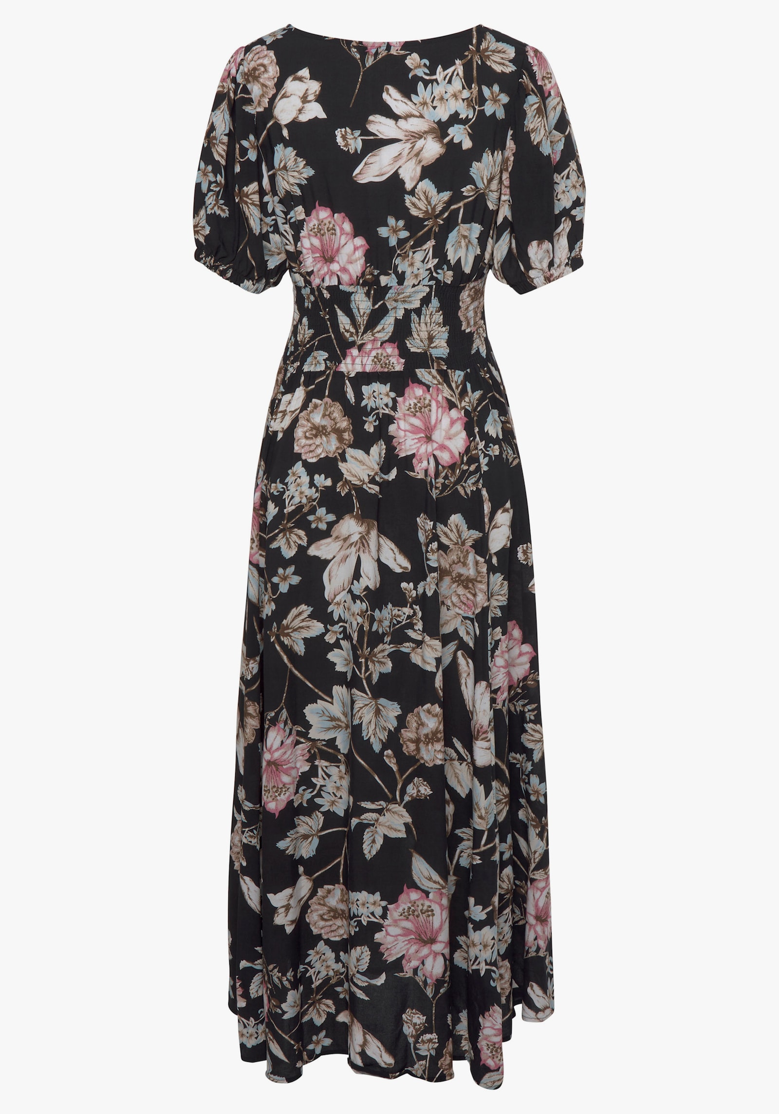 LASCANA Maxi-jurk - zwart bedrukt