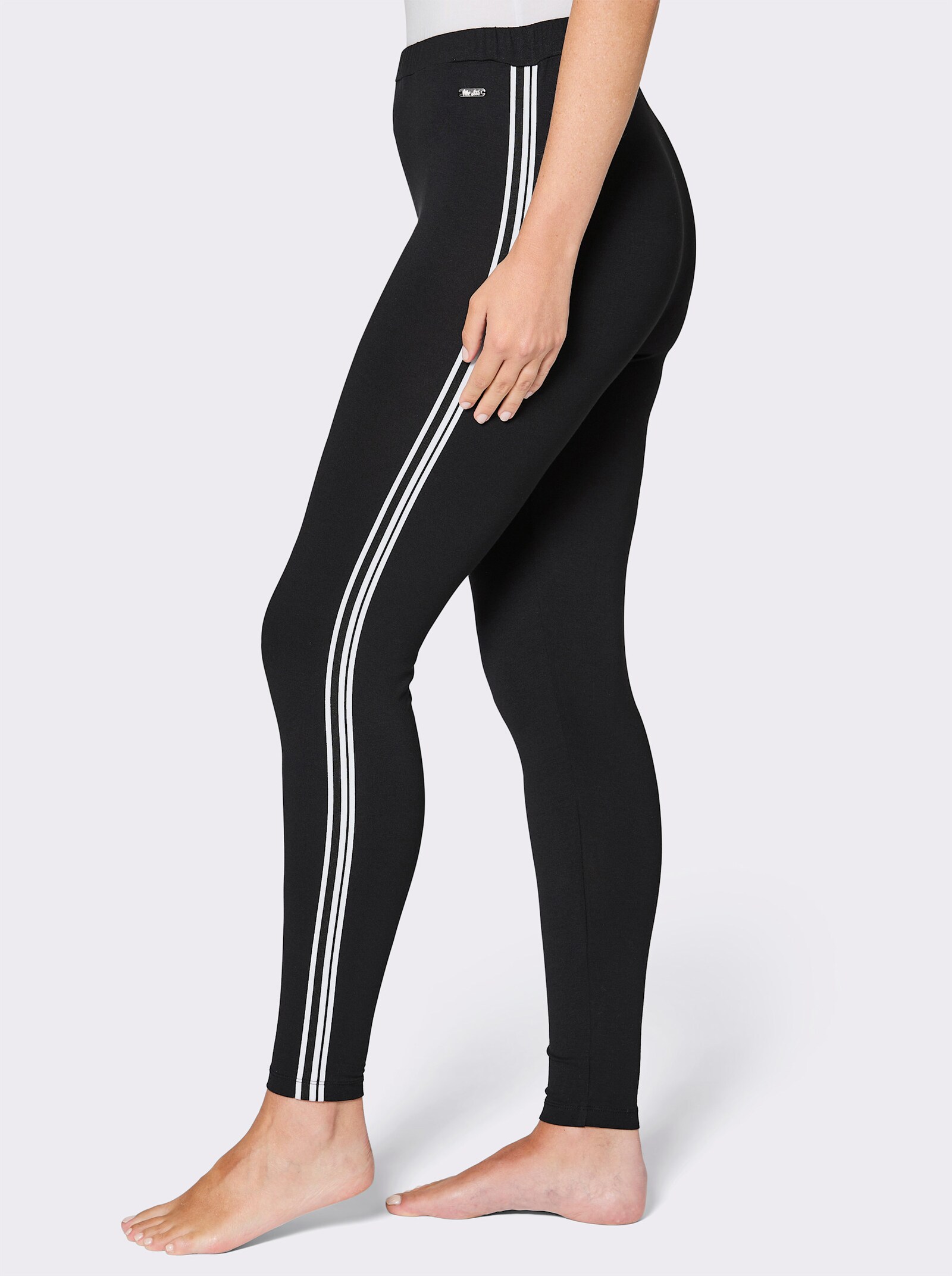 feel good Leggings - schwarz-weiß
