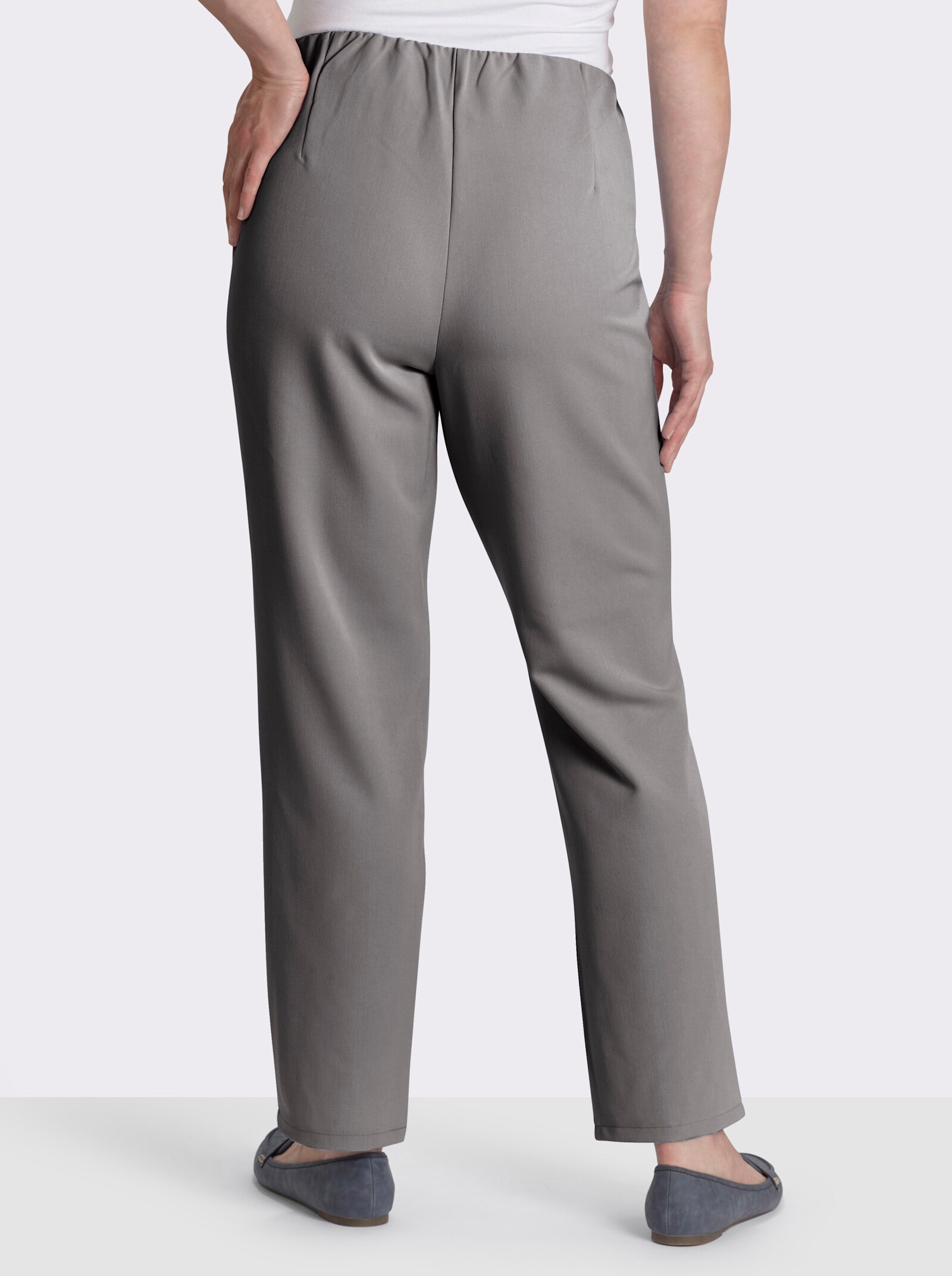 Stretch-Hose mit innenliegendem Dehnbund - grau