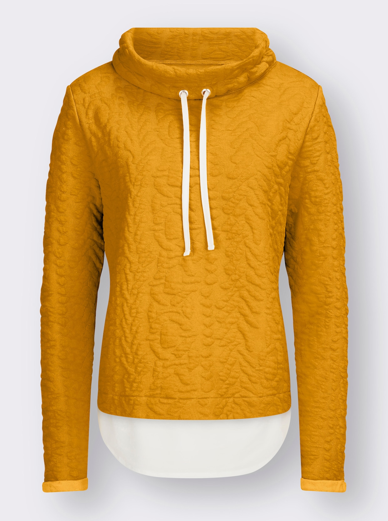 Sweatshirt 2 en 1 - ocre