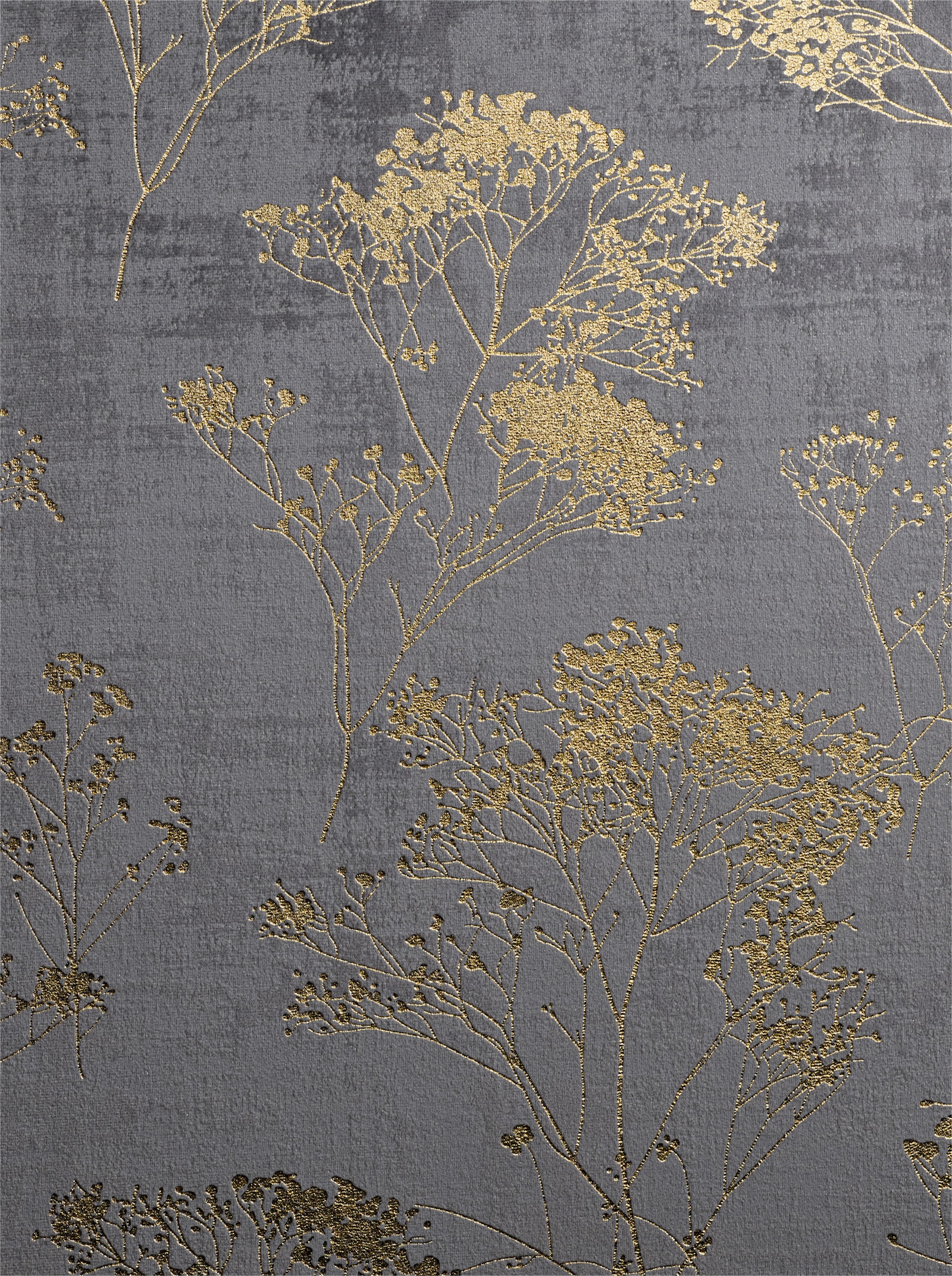 heine home Dekoschal - grau-goldfarben