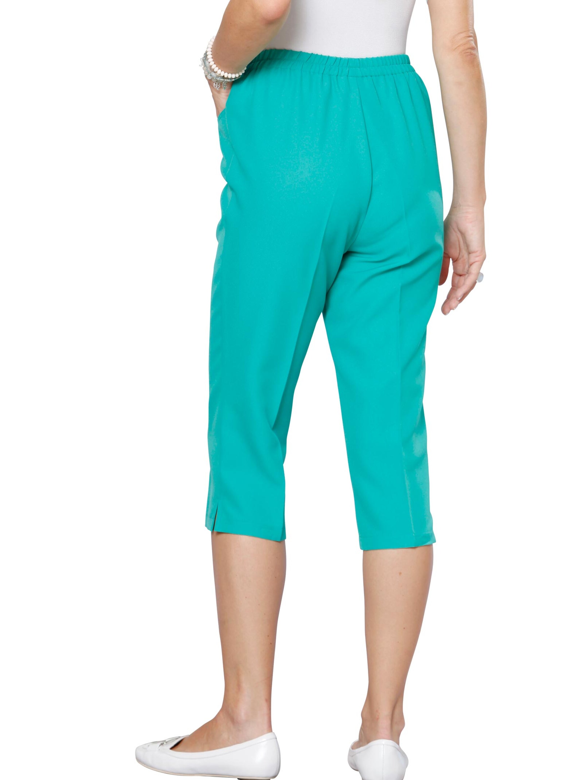 Capri-Hose - smaragdgrün