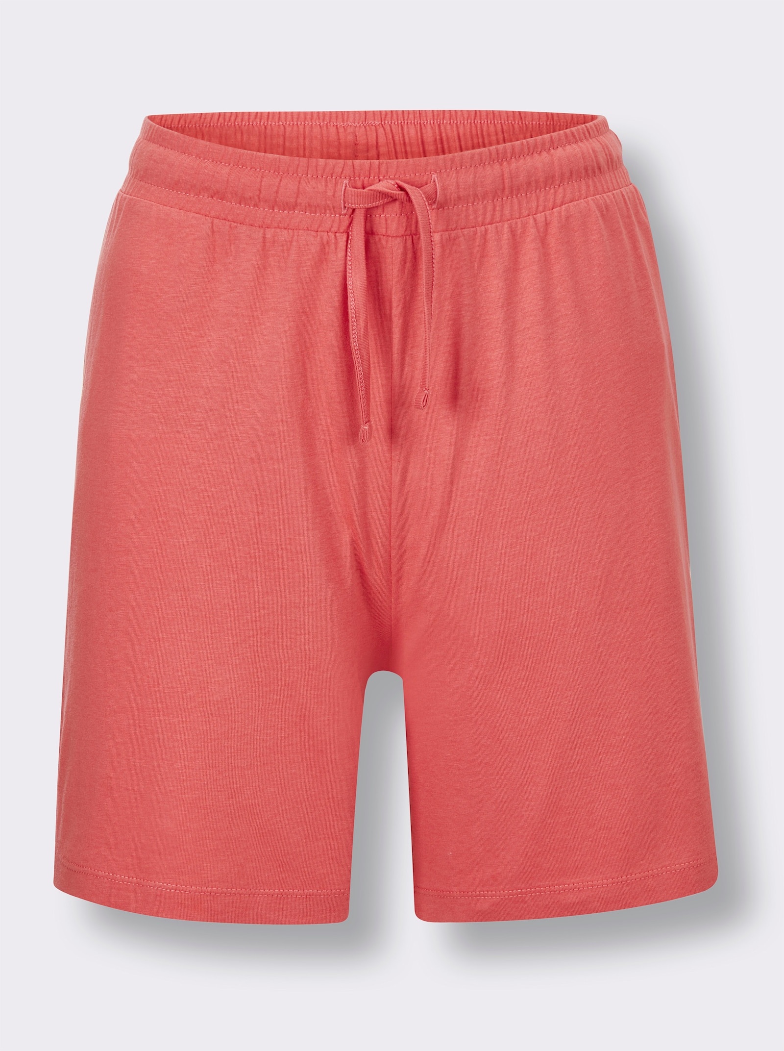 wäschepur Shortys in Jersey-Qualität - gelb-grapefruit-bedruckt + weiß-grapefruit