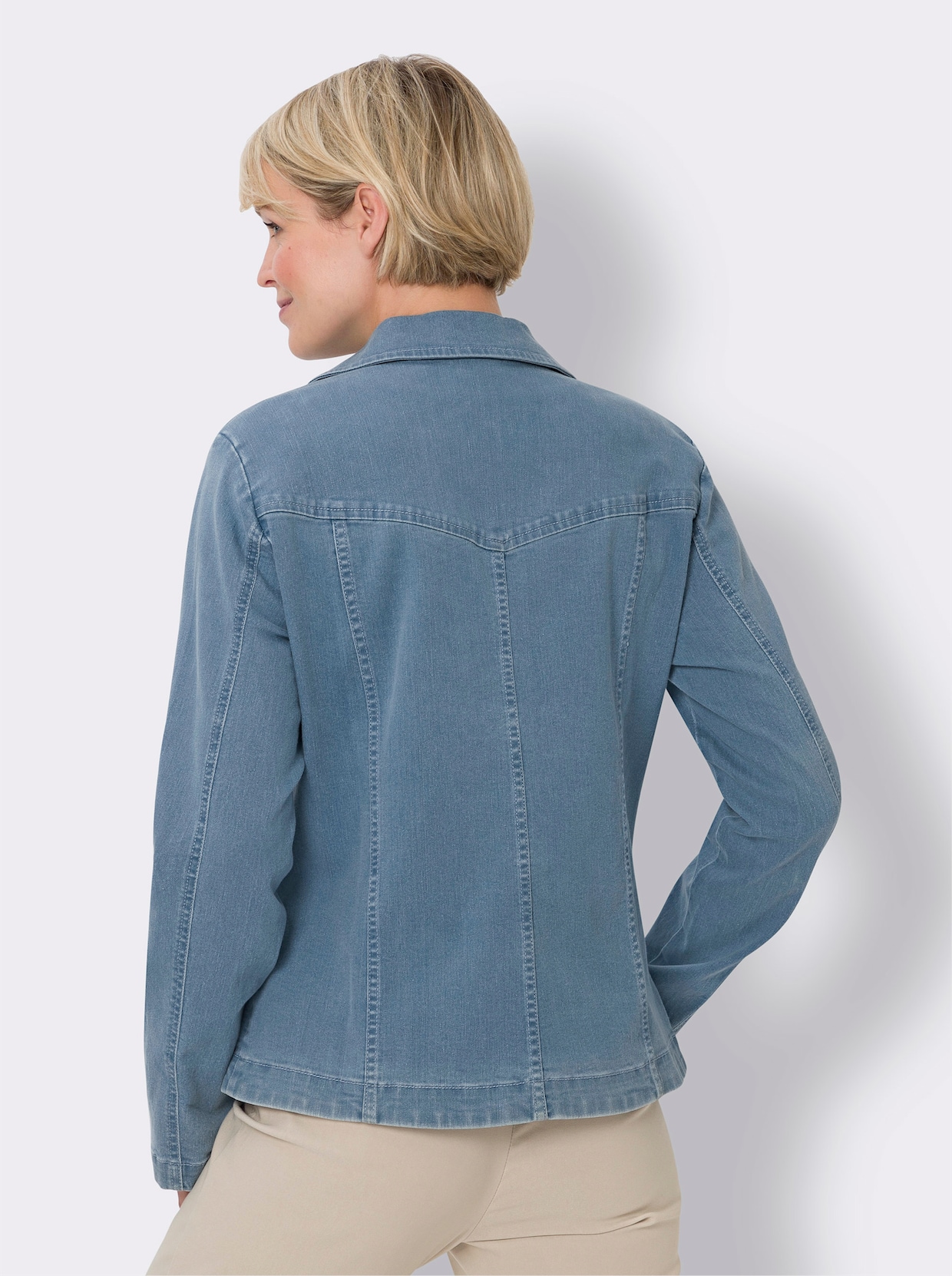 Jeansblazer - blue-bleached