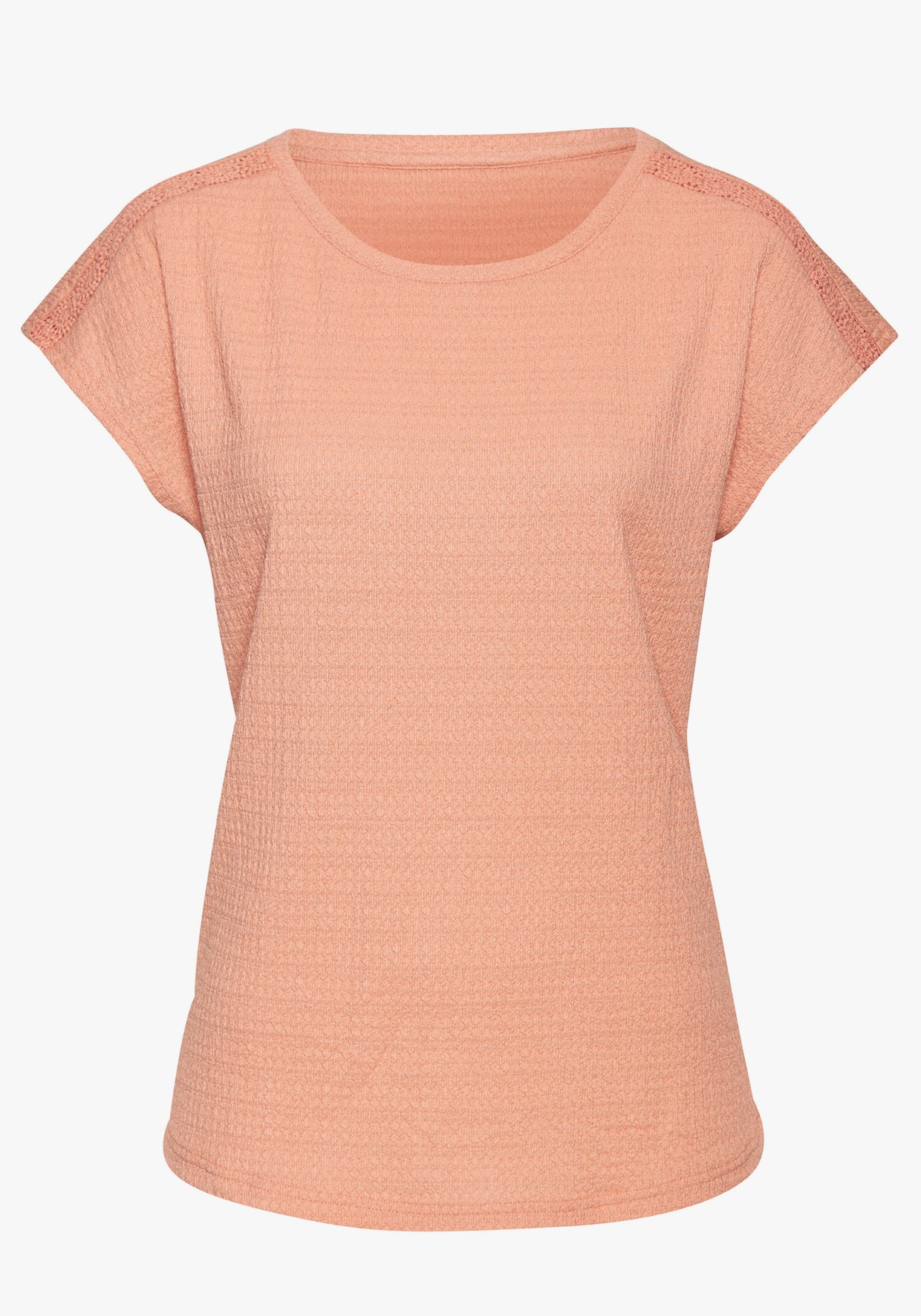 Vivance Shirt met ronde hals - peach