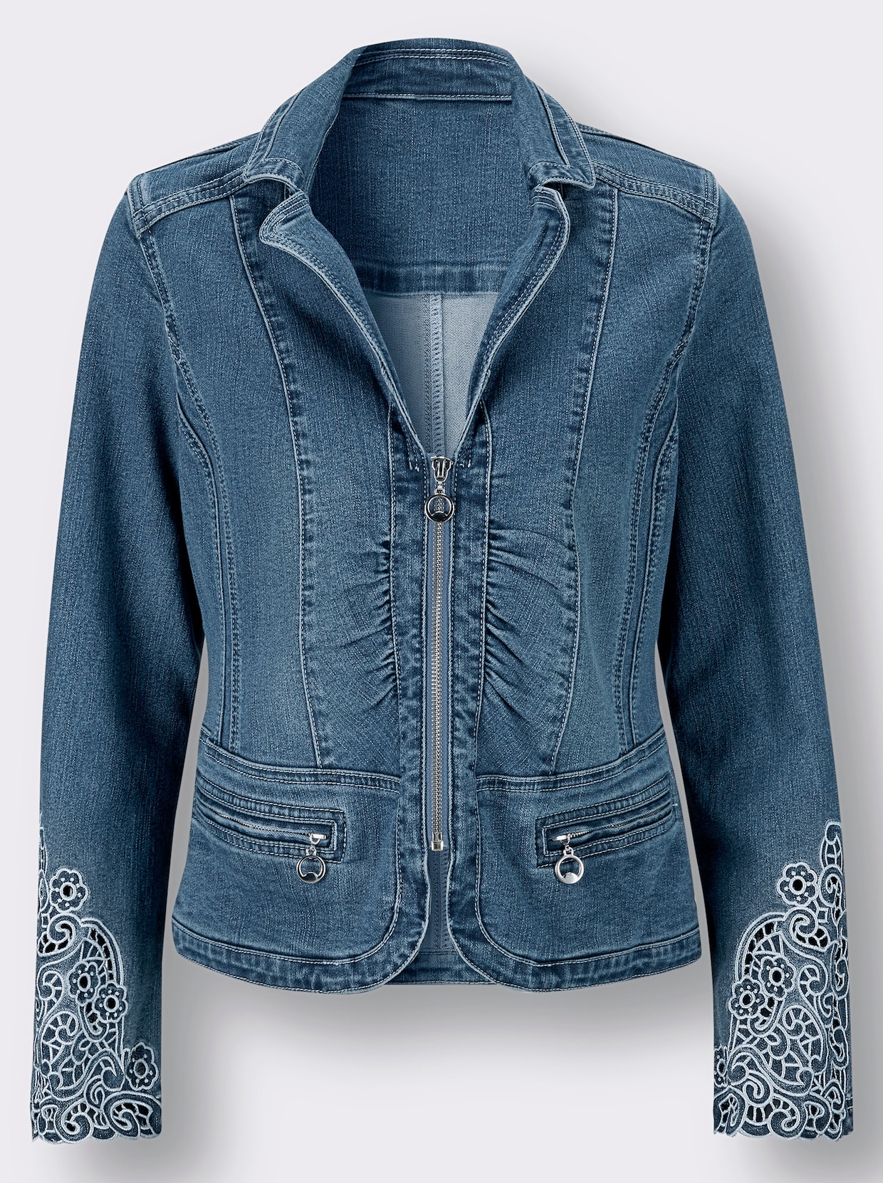 Jeans-Jacke - blue-bleached