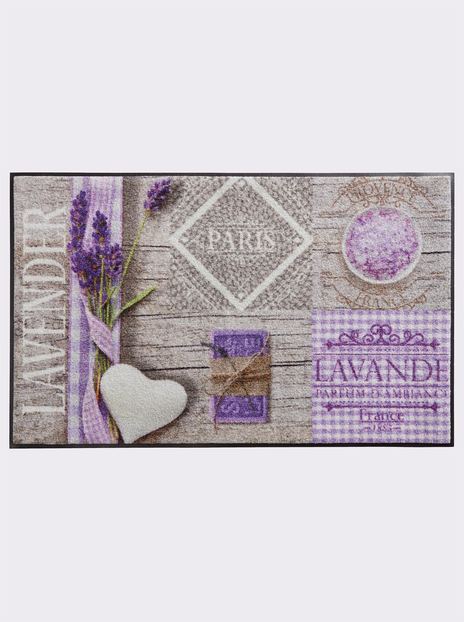 wash+dry by Kleen-Tex Fußmatte - grau-lila