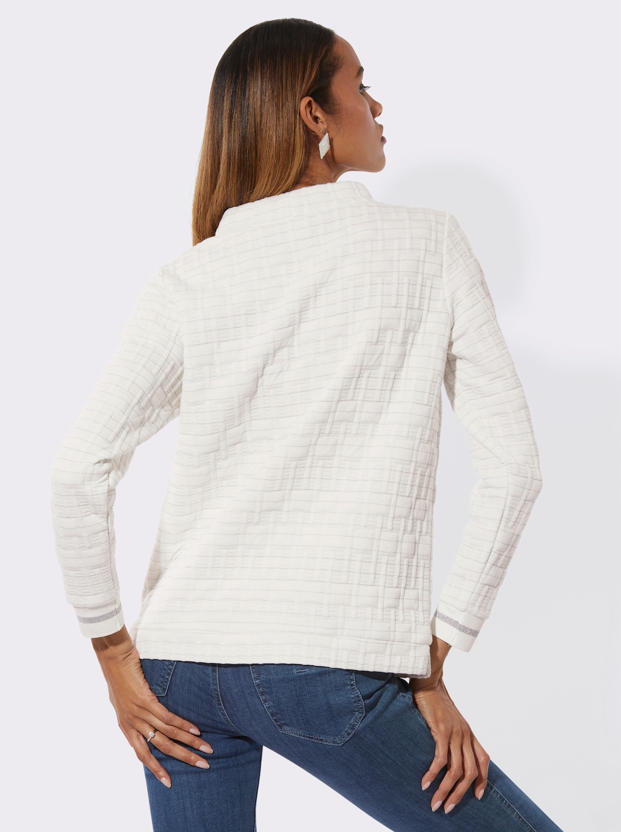 Sweatshirt - ecru