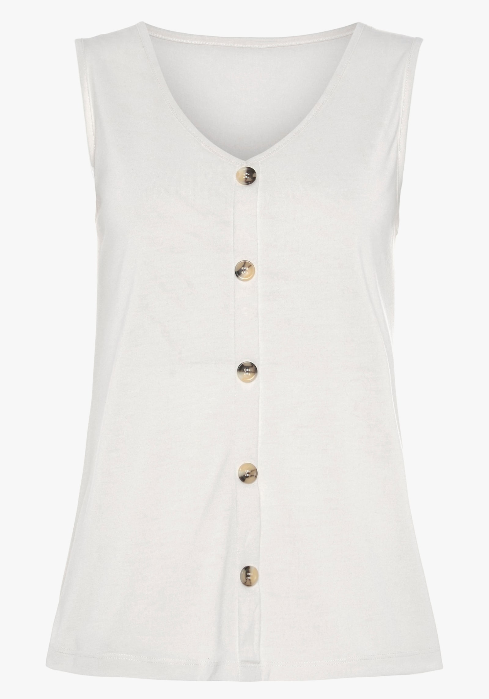 LASCANA Débardeur - crème, noir