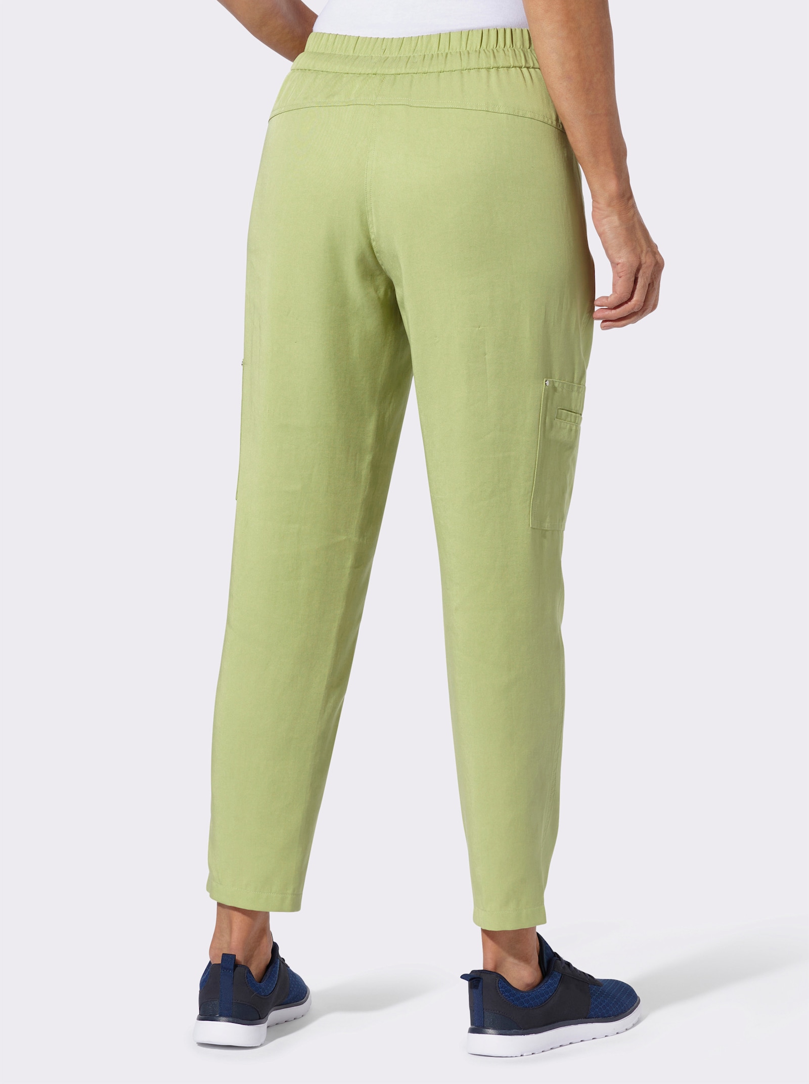 Joggingové kalhoty z lyocellu (TENCEL) - světlezelená