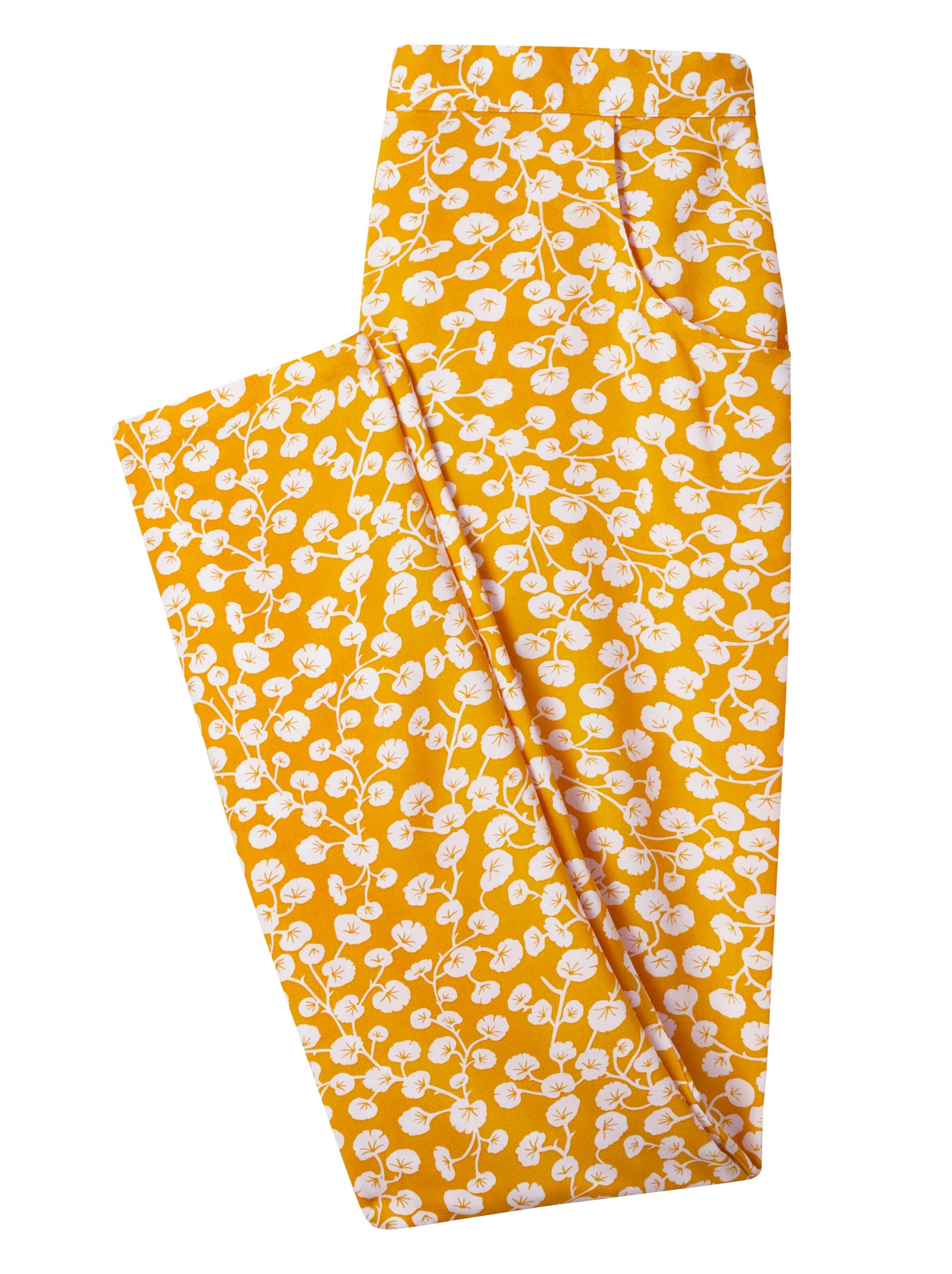 Hose - gelb-bedruckt