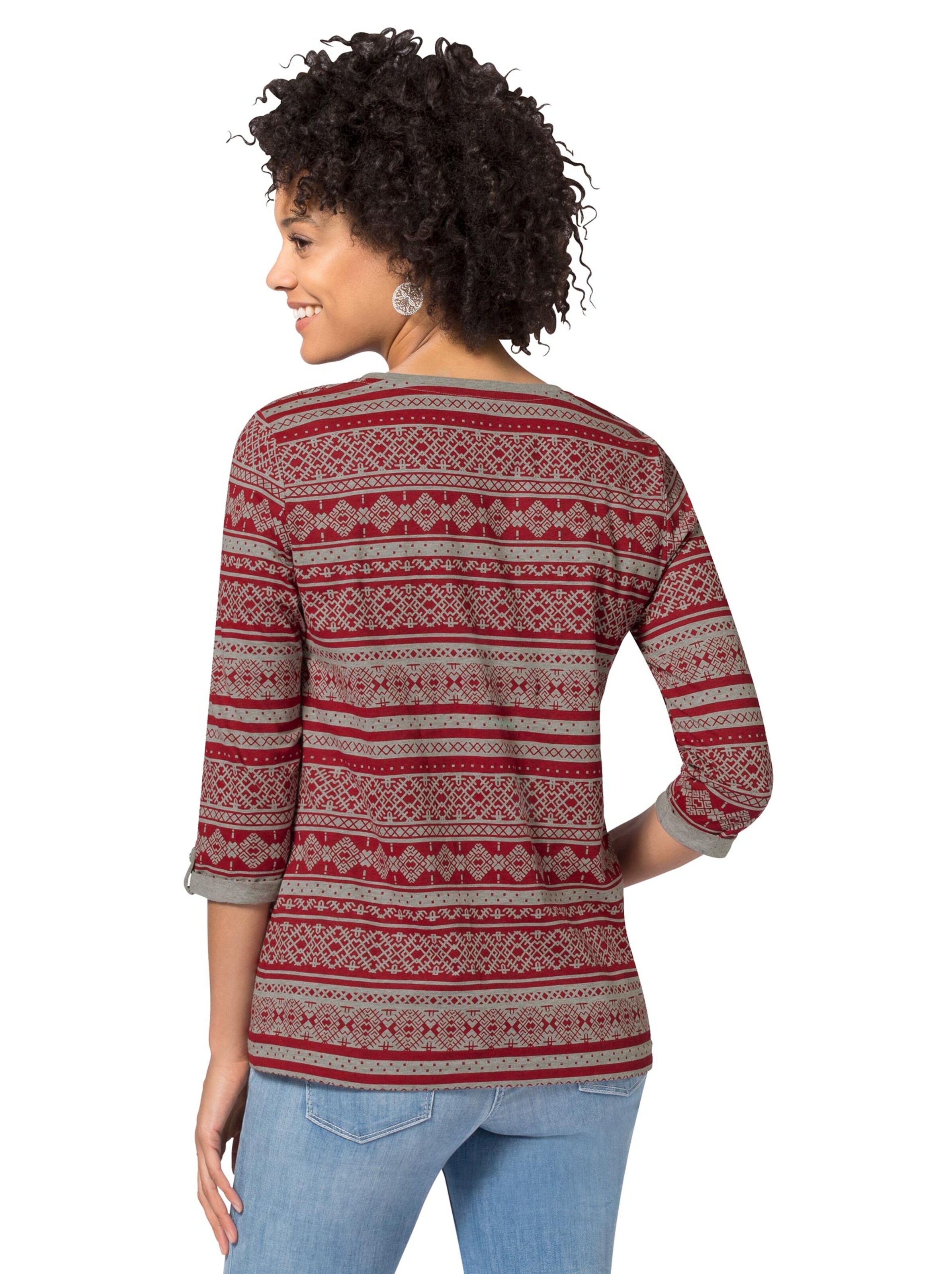 Shirt - rot-bedruckt