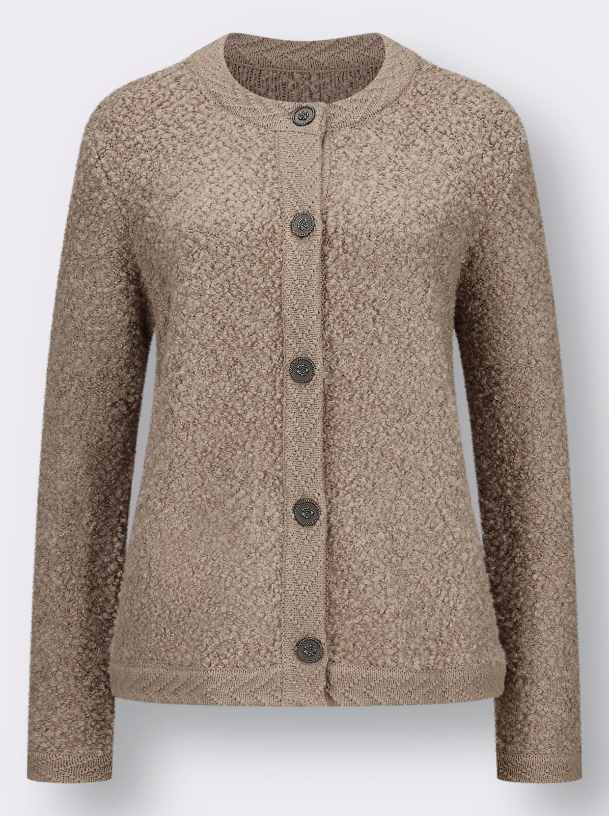 Strickjacke - beige