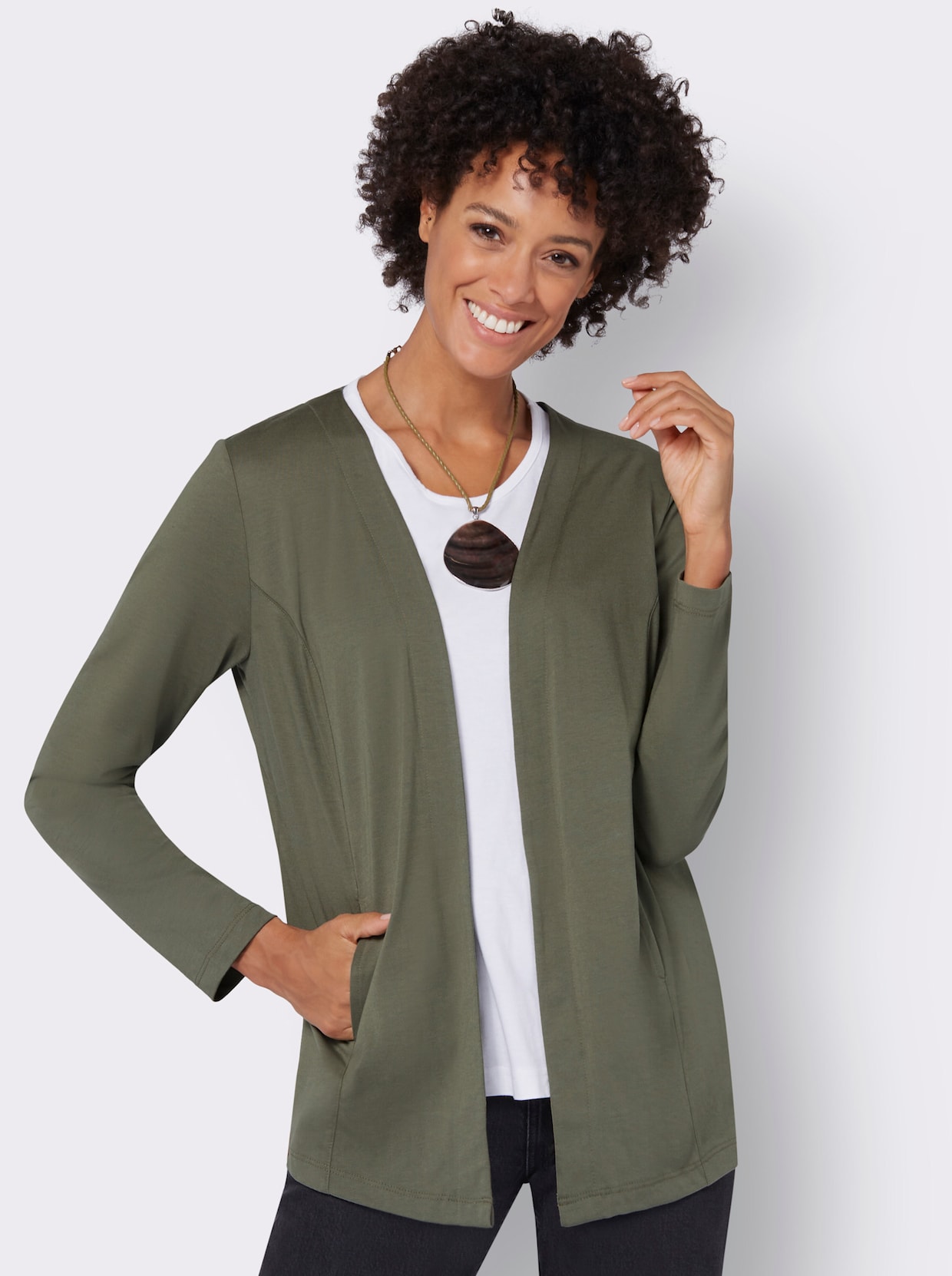 Shirtjacke - khaki