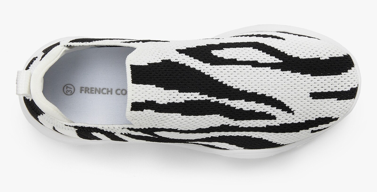 French Connection Sneaker - zwart / wit
