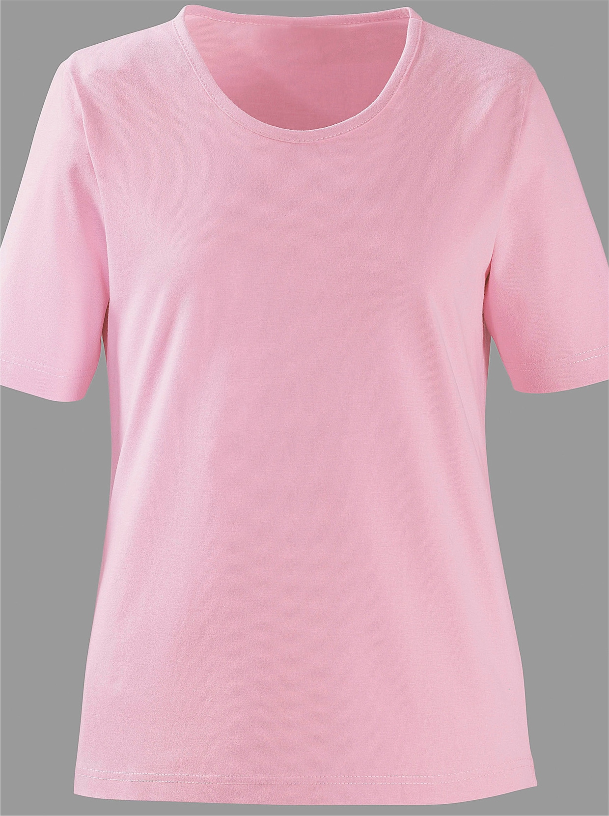 T-shirt à col rond - rose