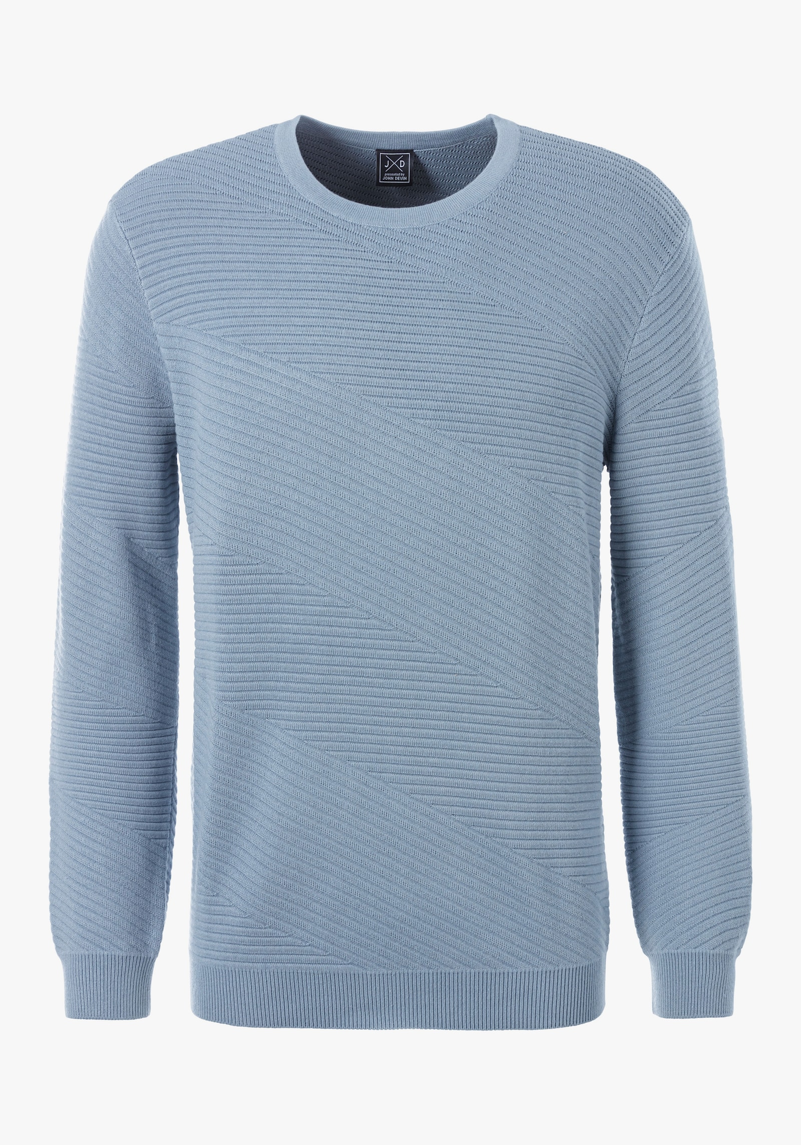 John Devin Strickpullover - rauchblau