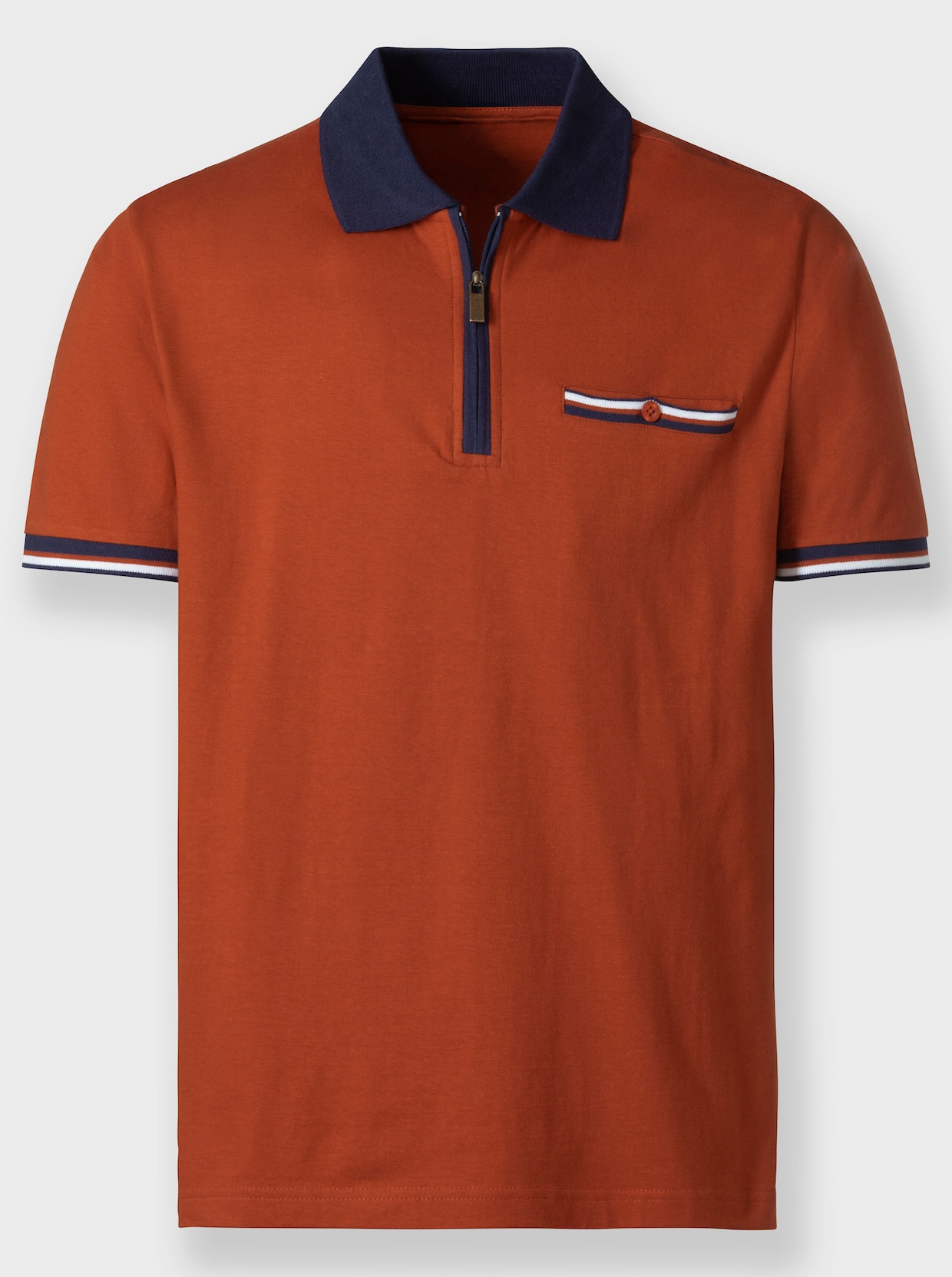 Catamaran Poloshirt met korte mouwen - roestrood