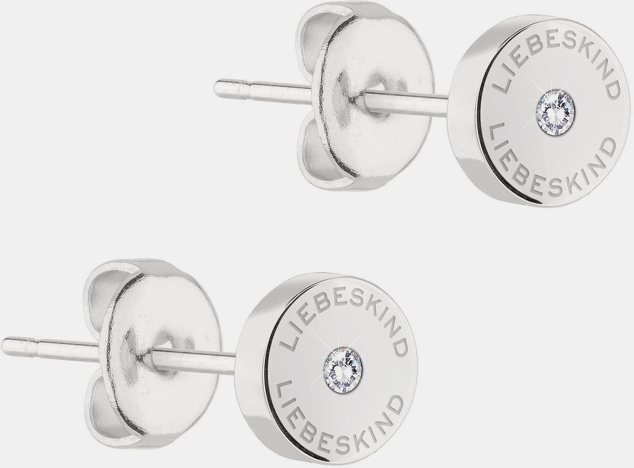 Liebeskind Berlin Paar Ohrstecker - edelstahlfarben-weiß