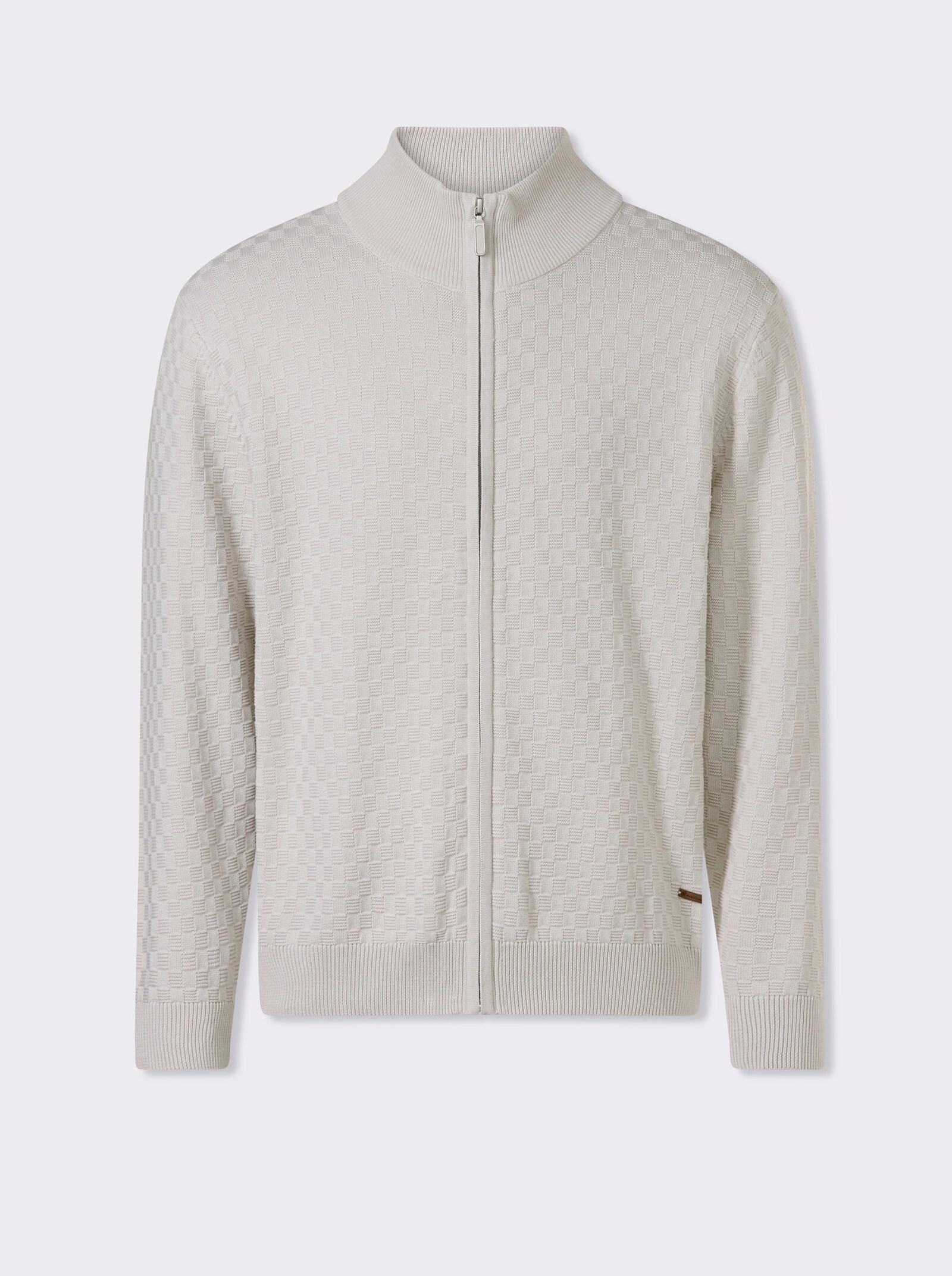 Marco Donati Vest met blinde ritssluiting - lichtgrijs