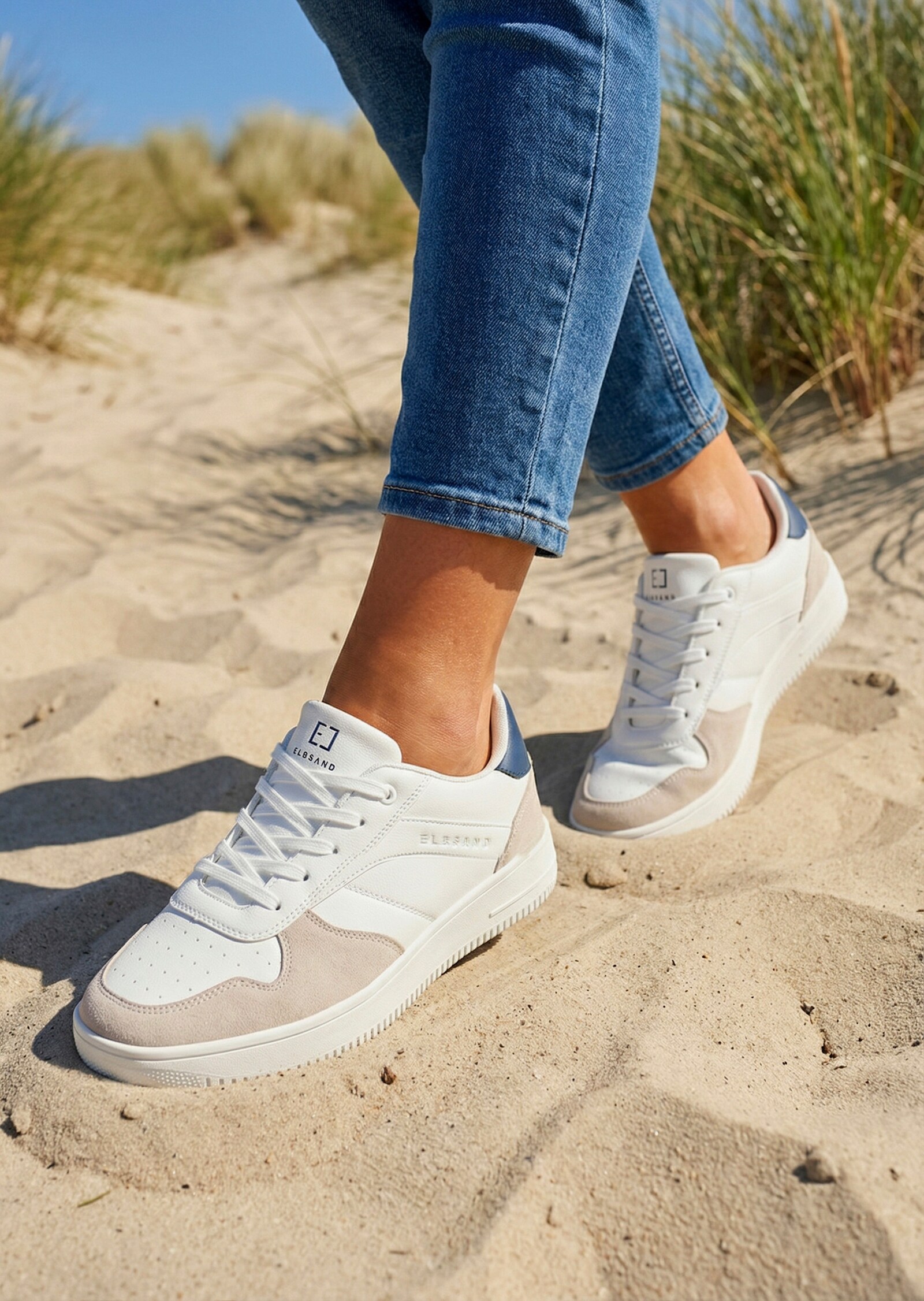 Elbsand Sneaker - weiß-grau