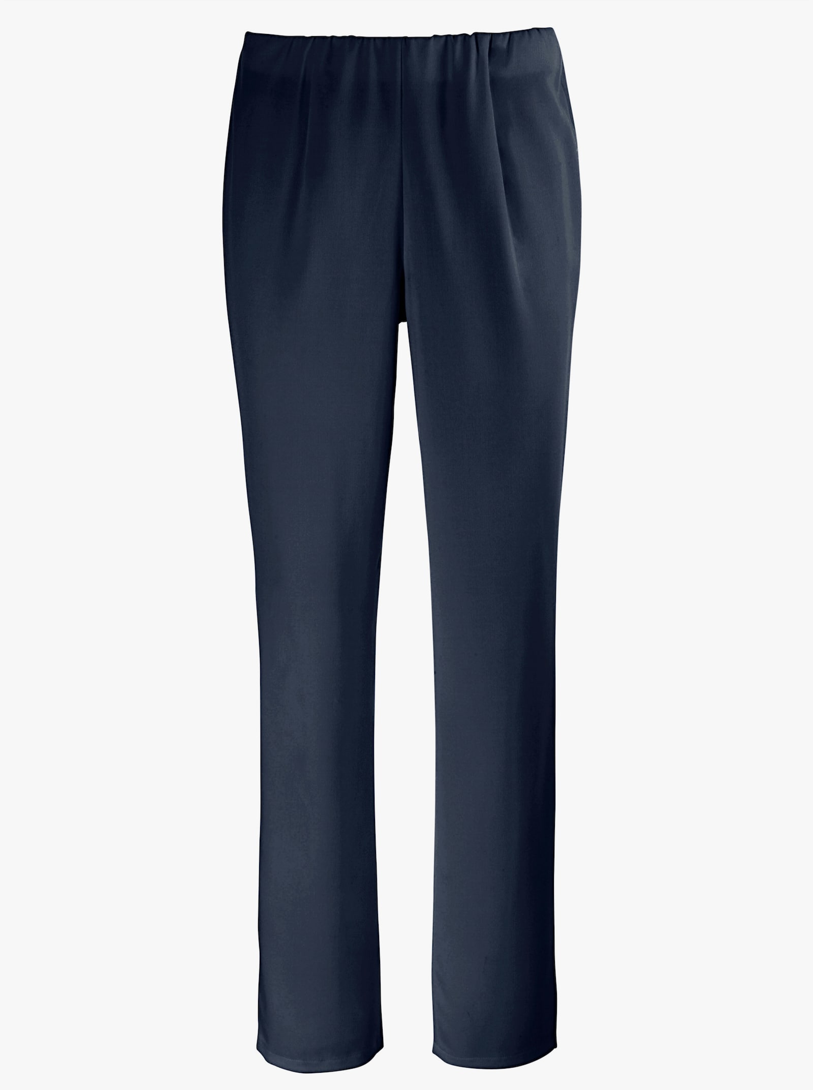 Strečové kalhoty s vnitřním elastickým pasem - námořnická modrá