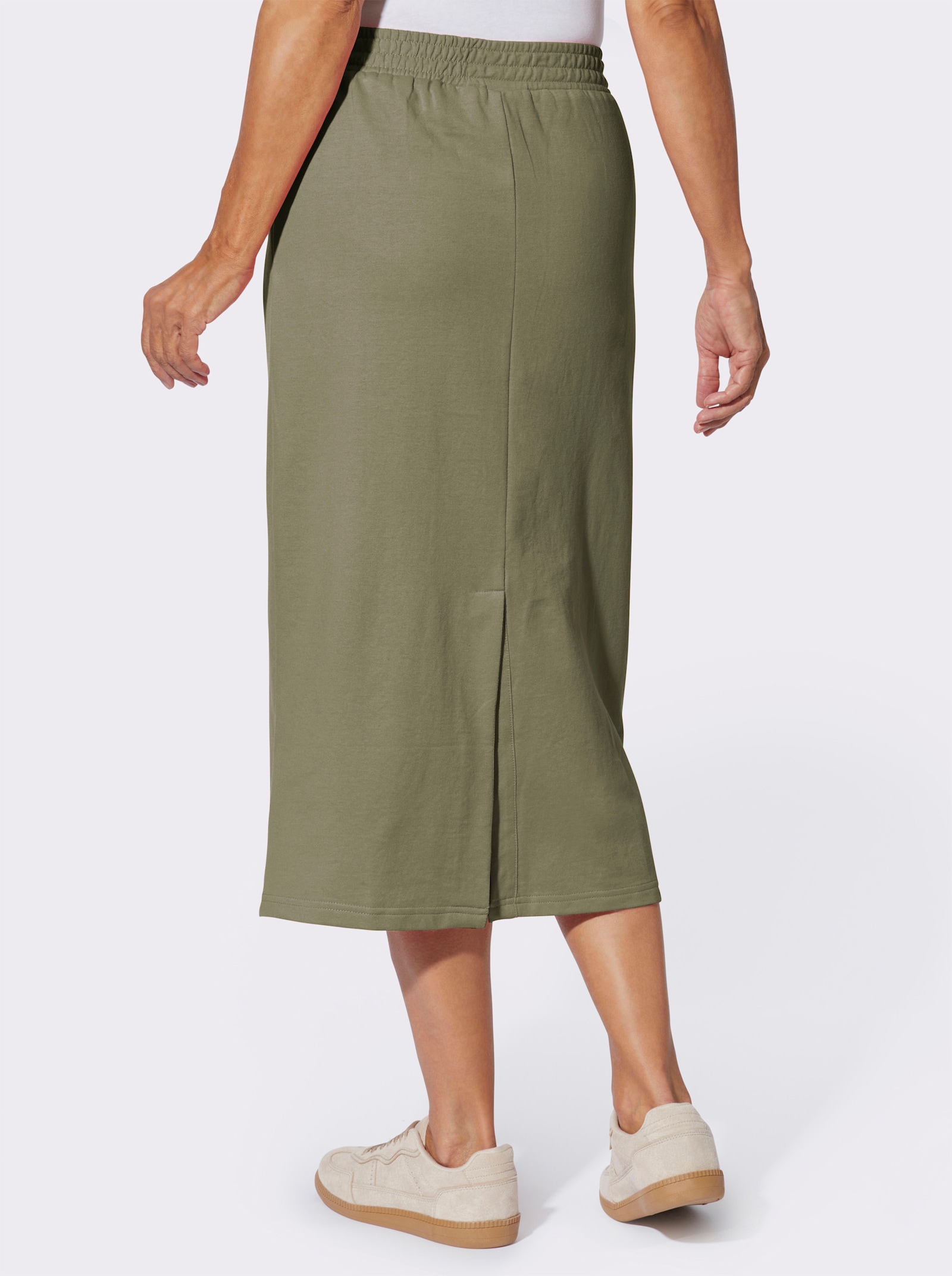 Sweatrock mit Rundum-Dehnbund - khaki