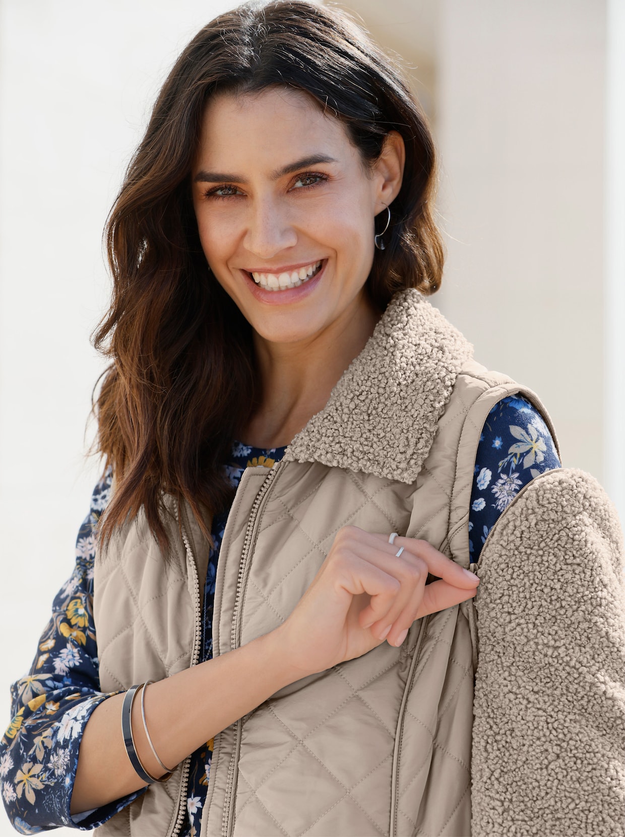2-in-1-Jacke - sesam