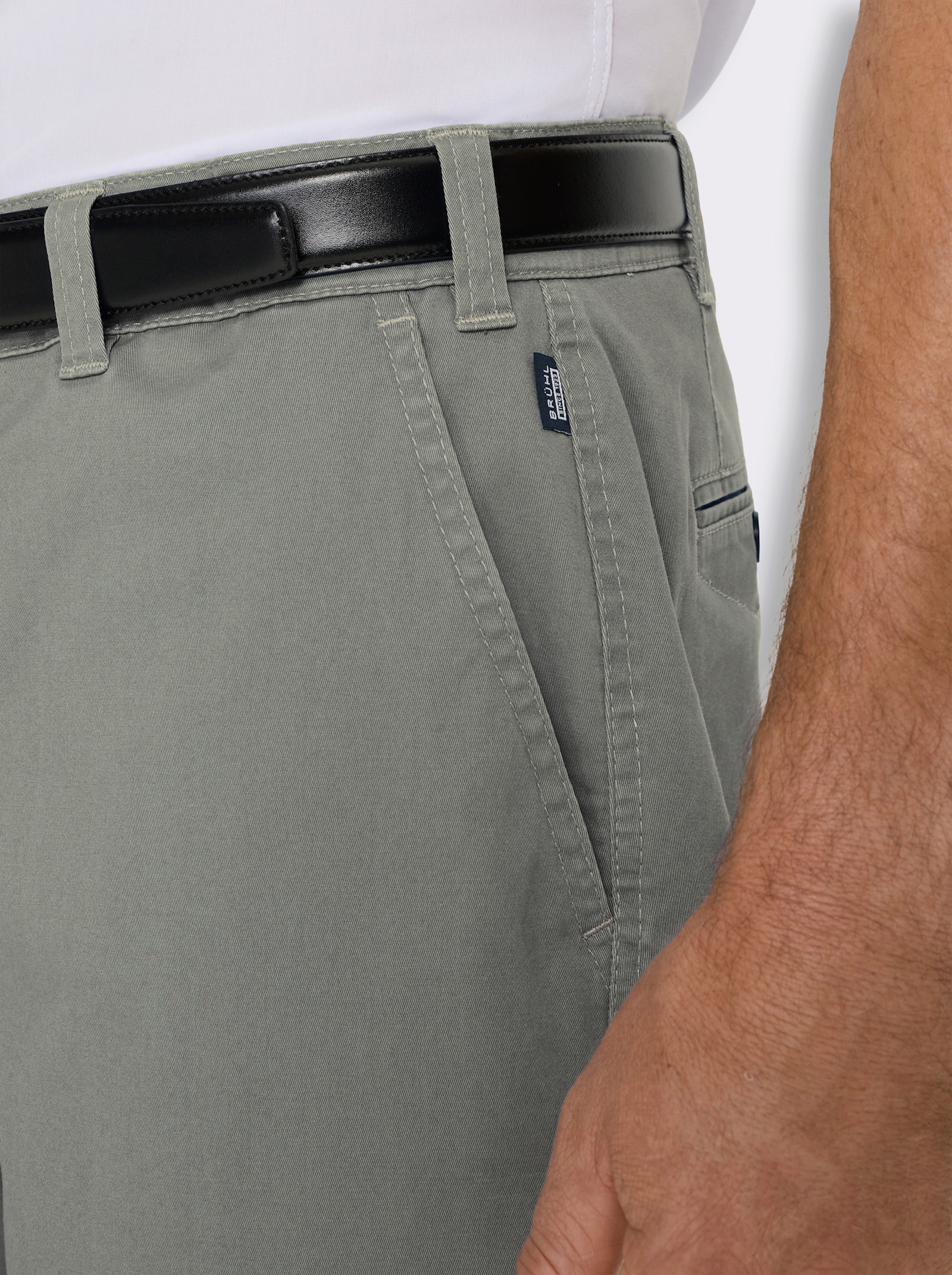 Brühl Hose mit hoher Farbbrillanz - khaki