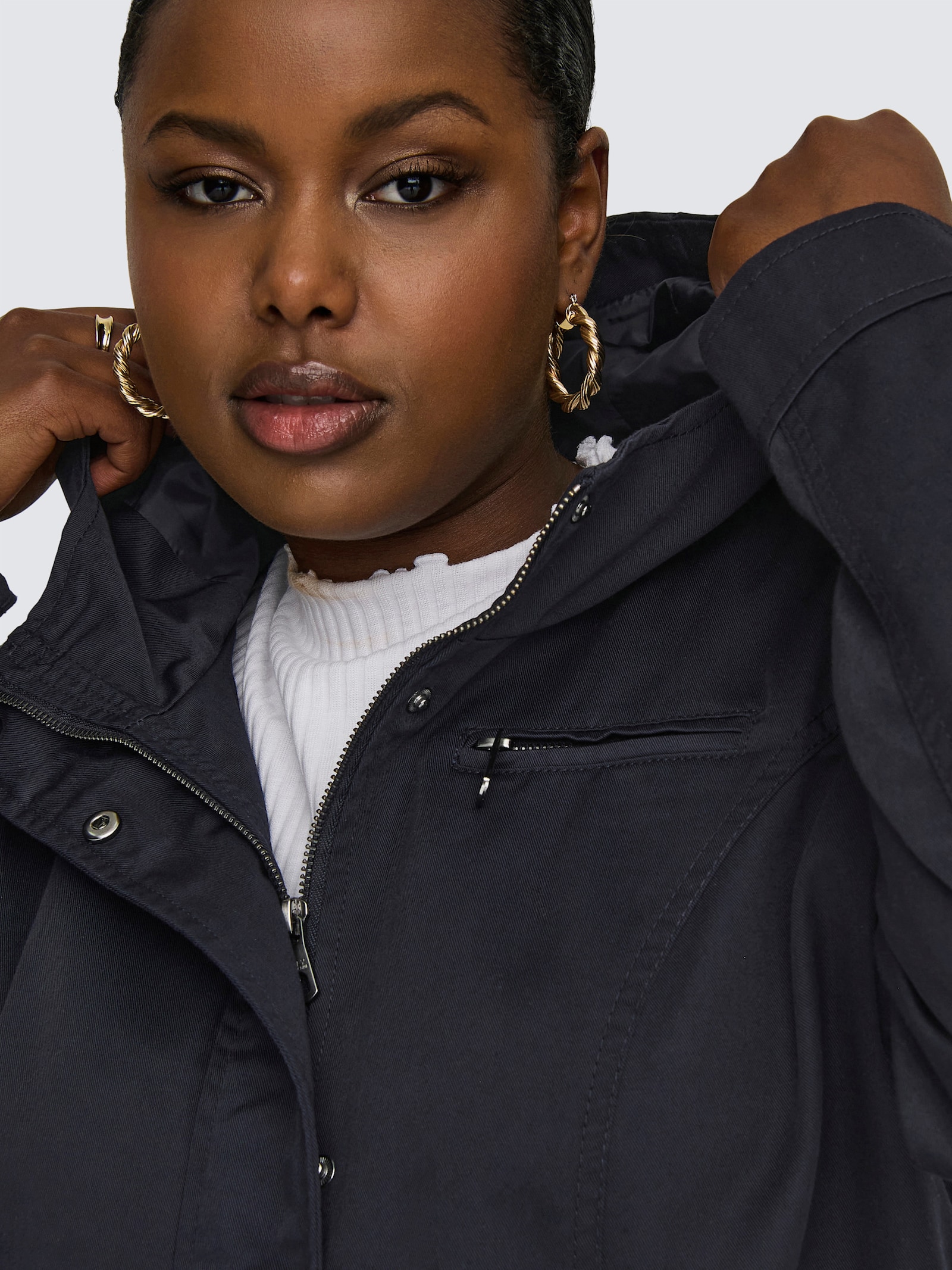 ONLY CARMAKOMA Parka - blue graphite