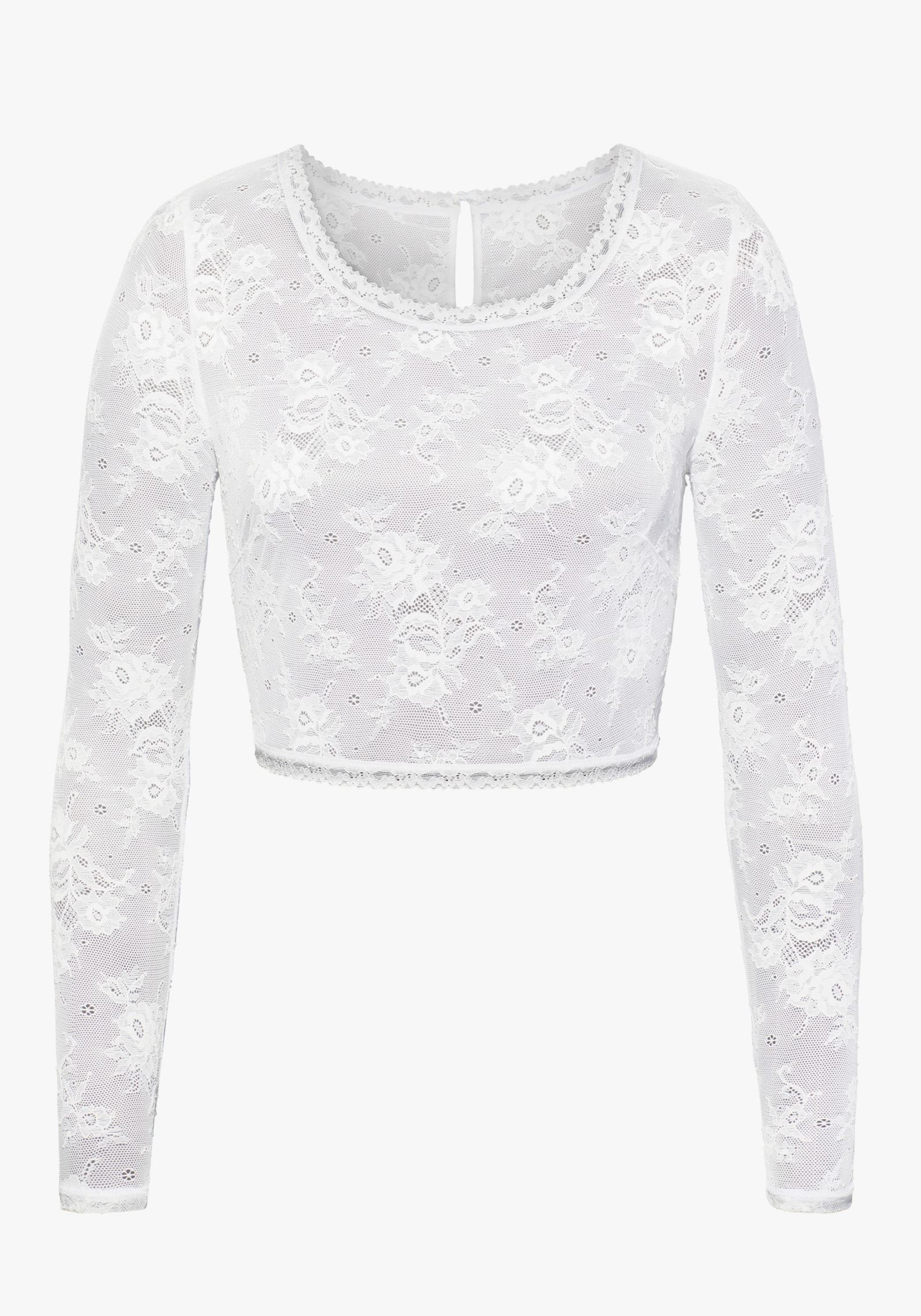 LASCANA Kanten top - wit