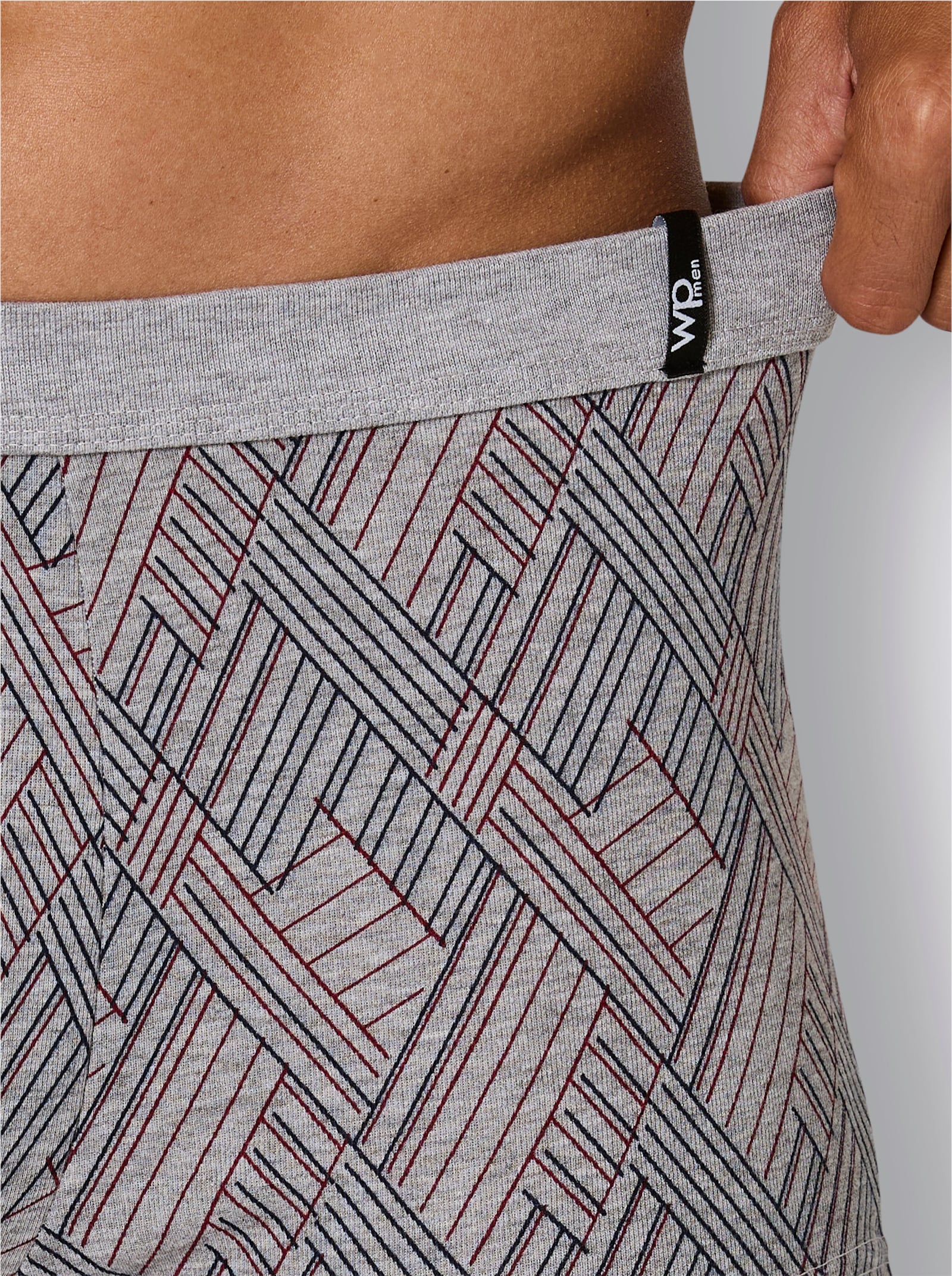 wäschepur men Boxerky - šedá-melír-různé barvy