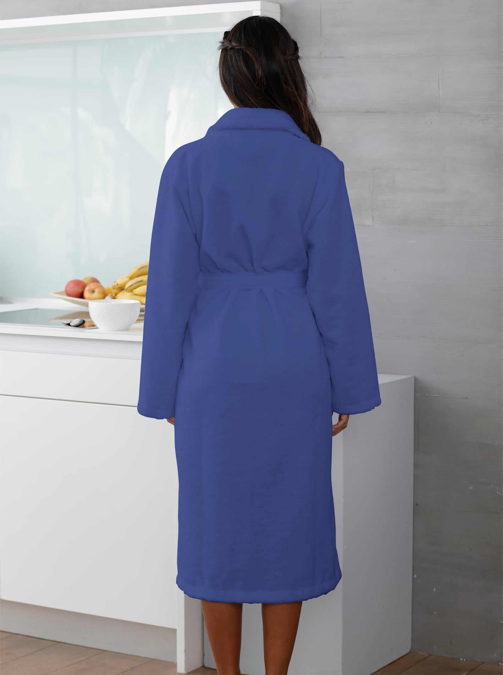 Plantier Bademantel - blau