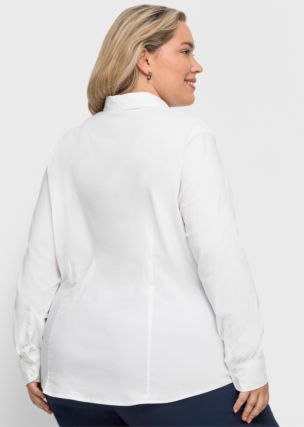 sheego Stretchbluse - weiß