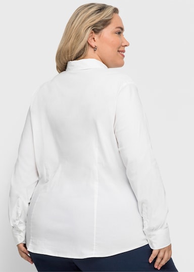 sheego Stretchbluse - weiß