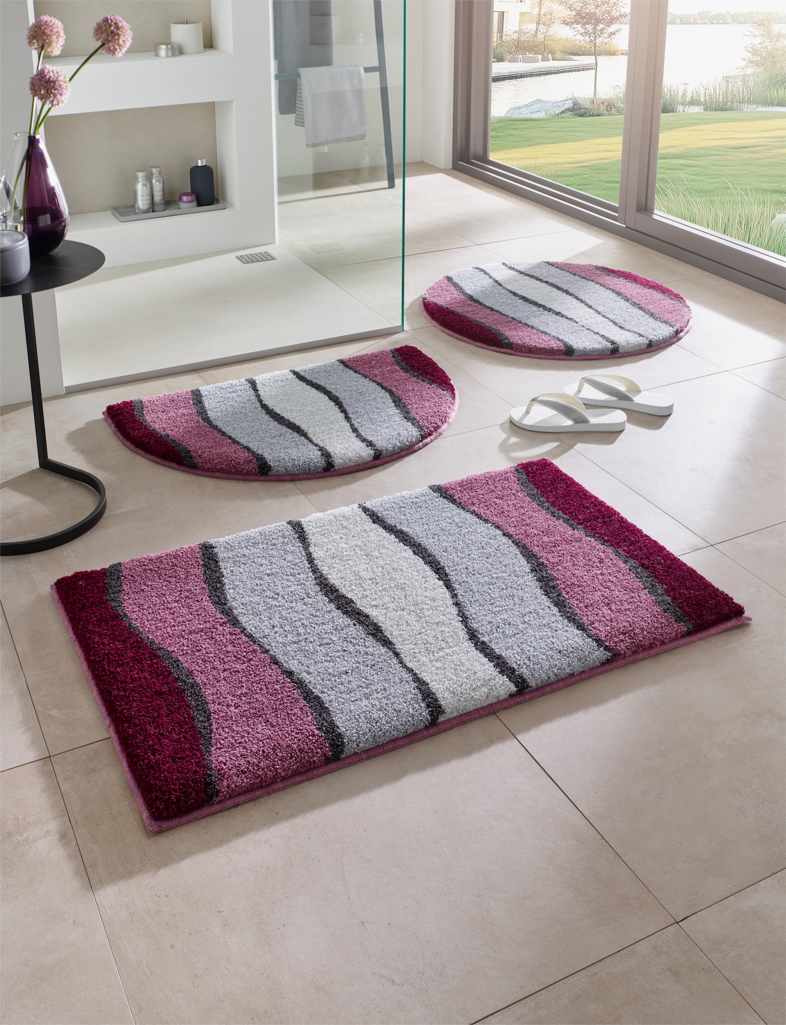 Grund Tapis de bain - mûre-gris